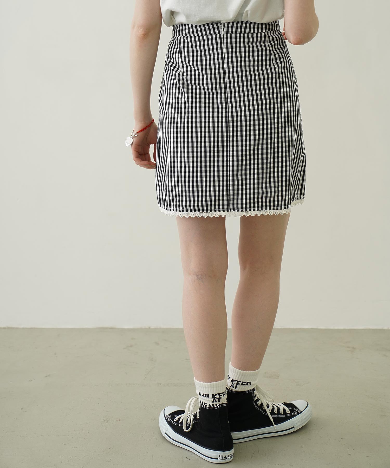 GINGHAM MINI SKIRT