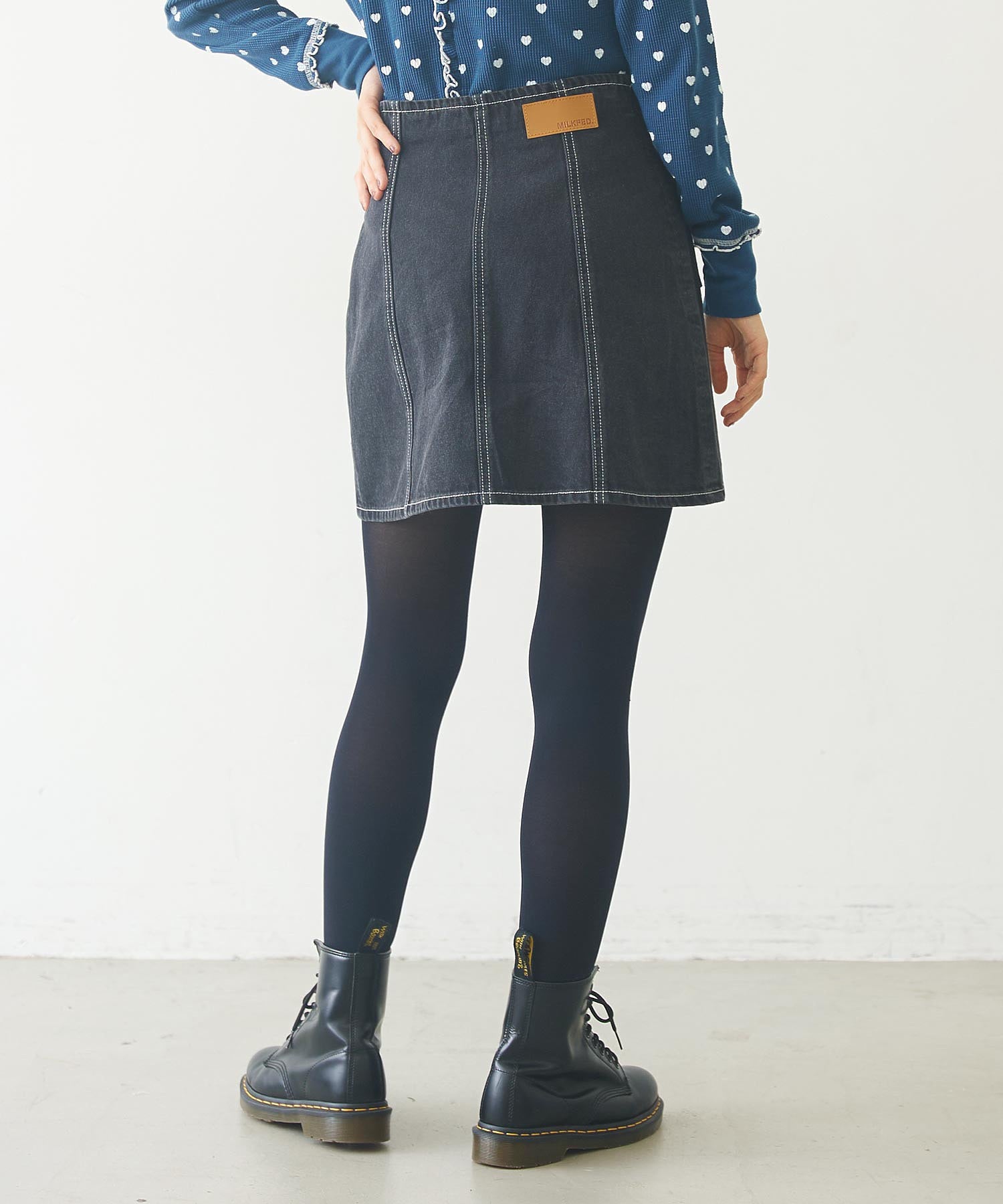 DENIM ZIP SKIRT