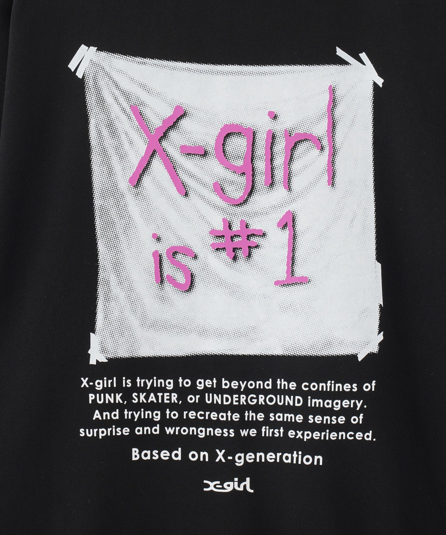 X-girl FLAG BIG SWEAT TOP