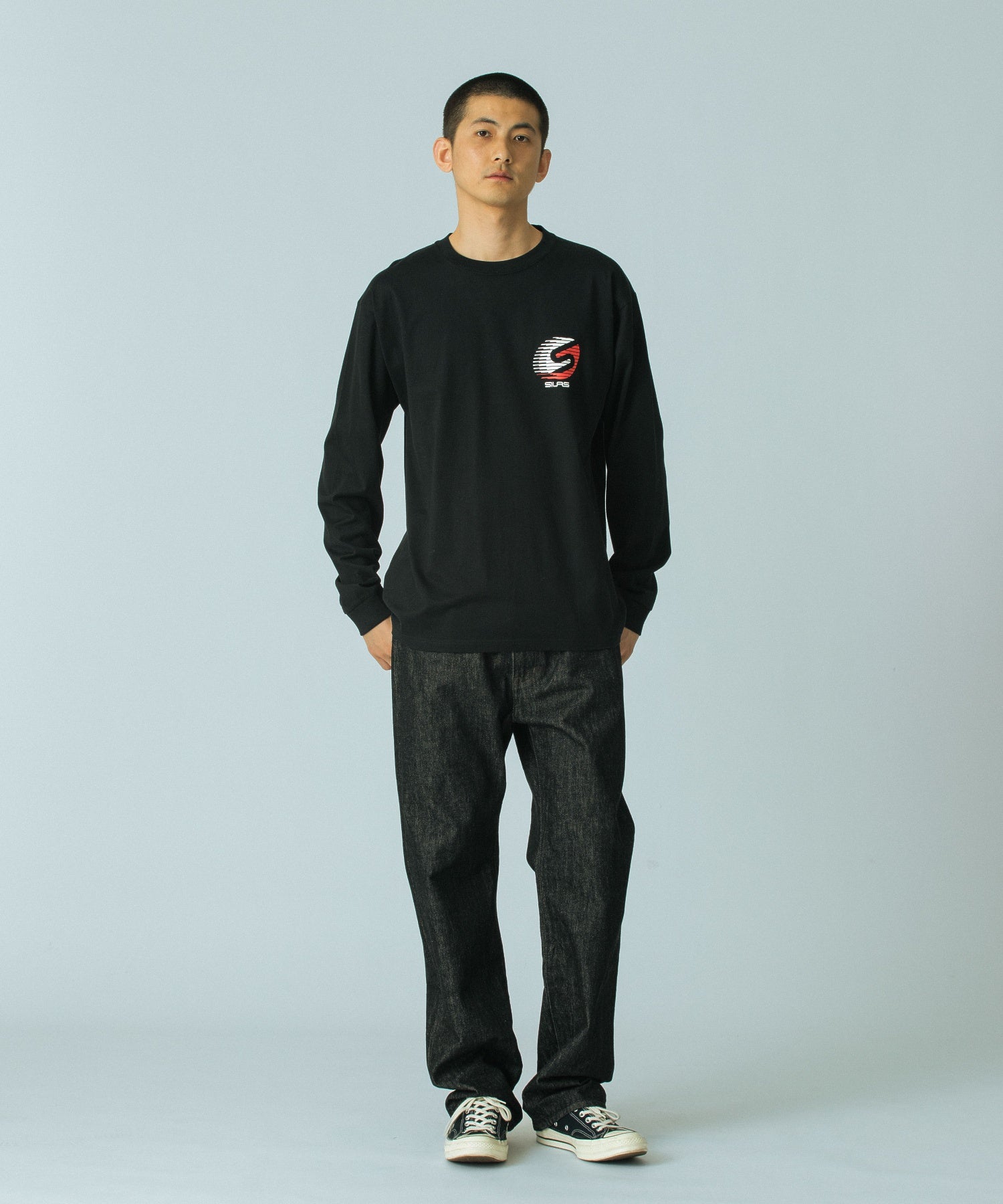 model：H183 着用サイズ：L