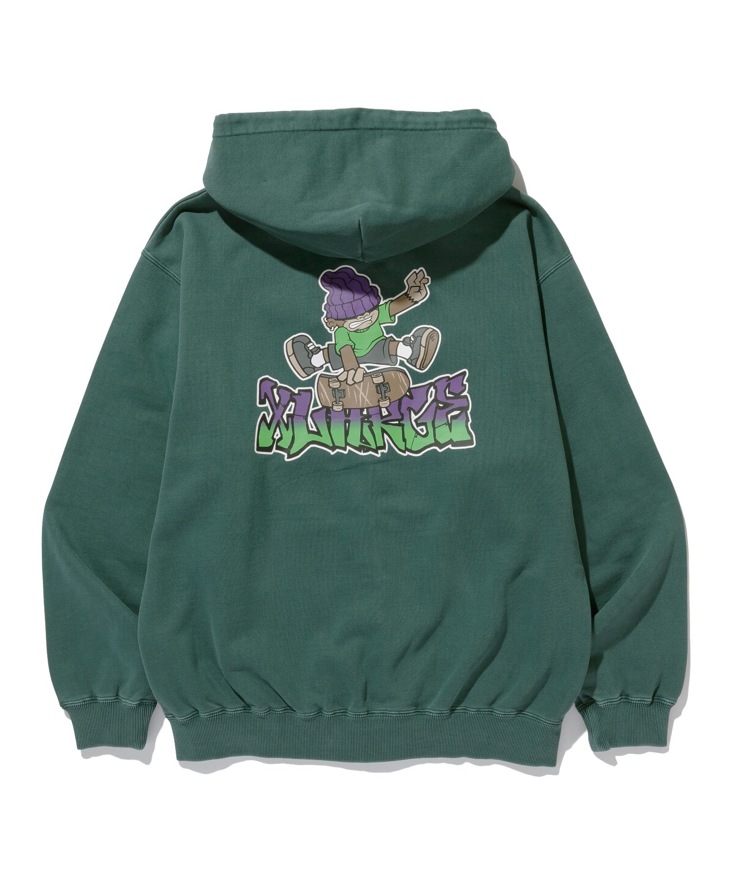PIGMENTDYE INDY GRAB ZIP HOODED SWEAT SHIRT