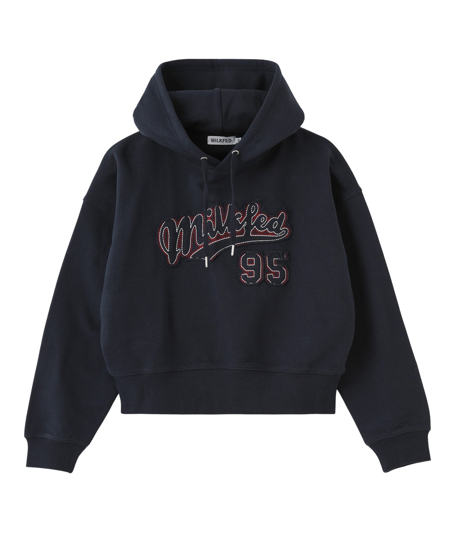 STITCHED LOGO SHORT HOODIE