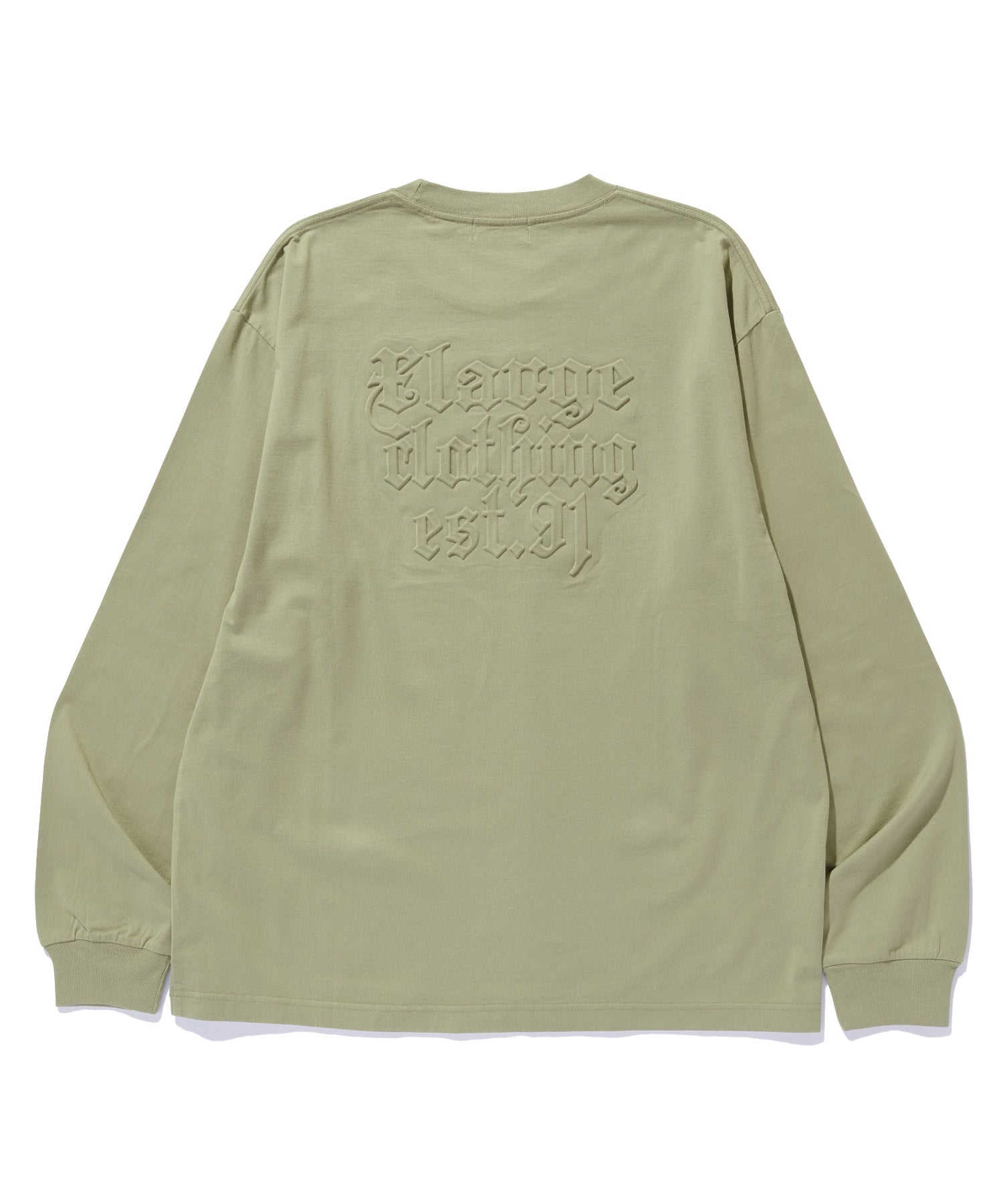 EMBOSSED OLD ENGLISH L/S TEE