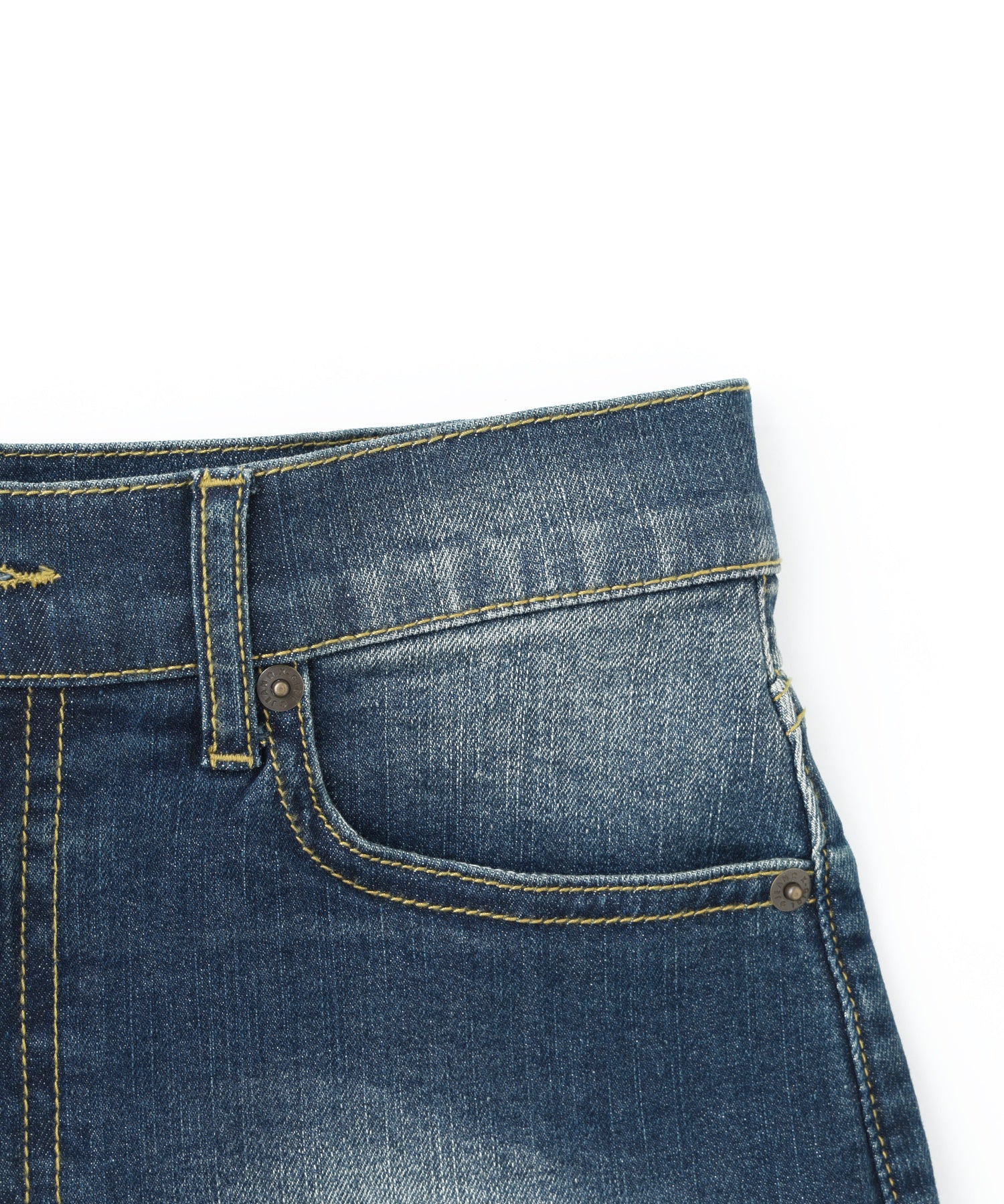 BUTTERFLY POCKET DENIM MINI SKIRT