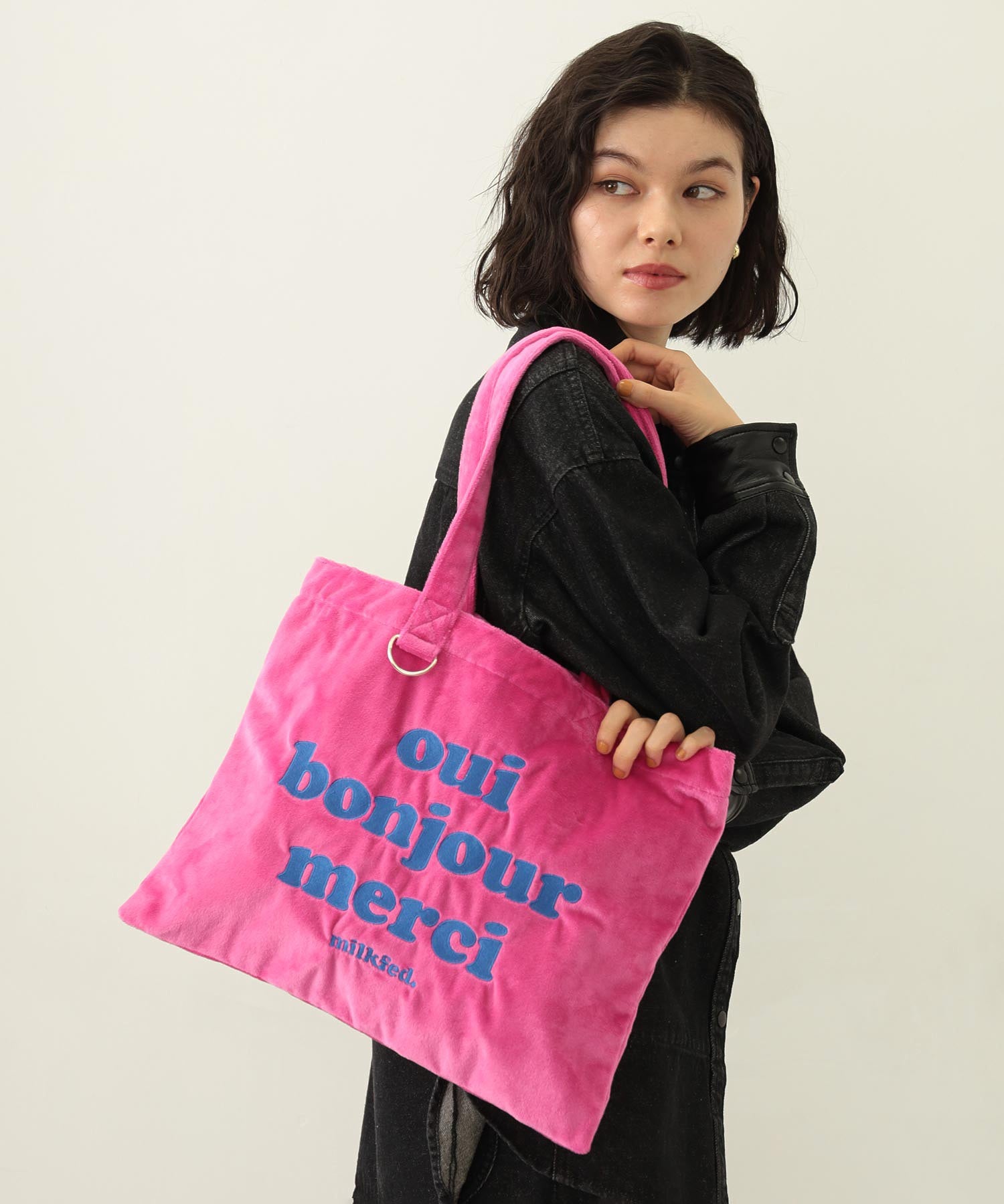 LOGO FLUFFY BAG