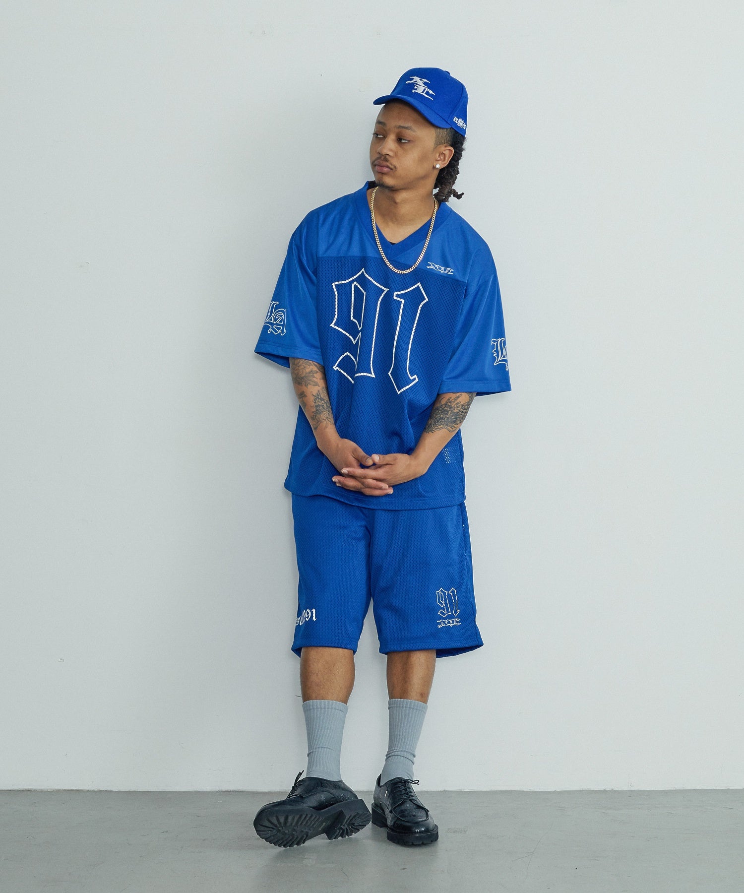 OLD ENGLISH MESH SHORTS