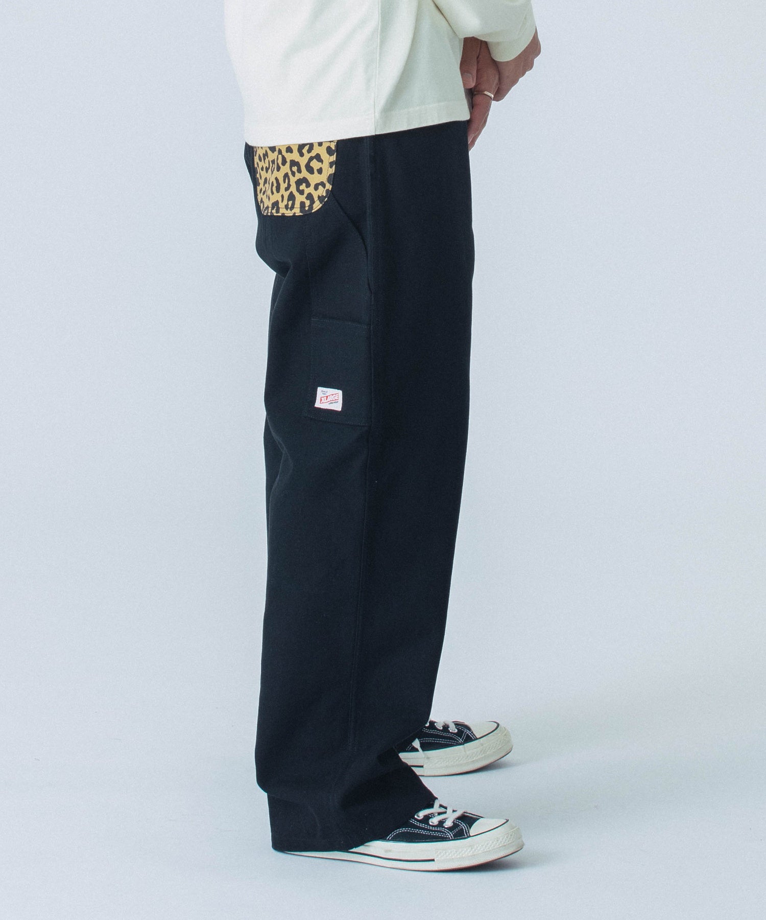 LEOPARD POCKET PAINTER PANTS