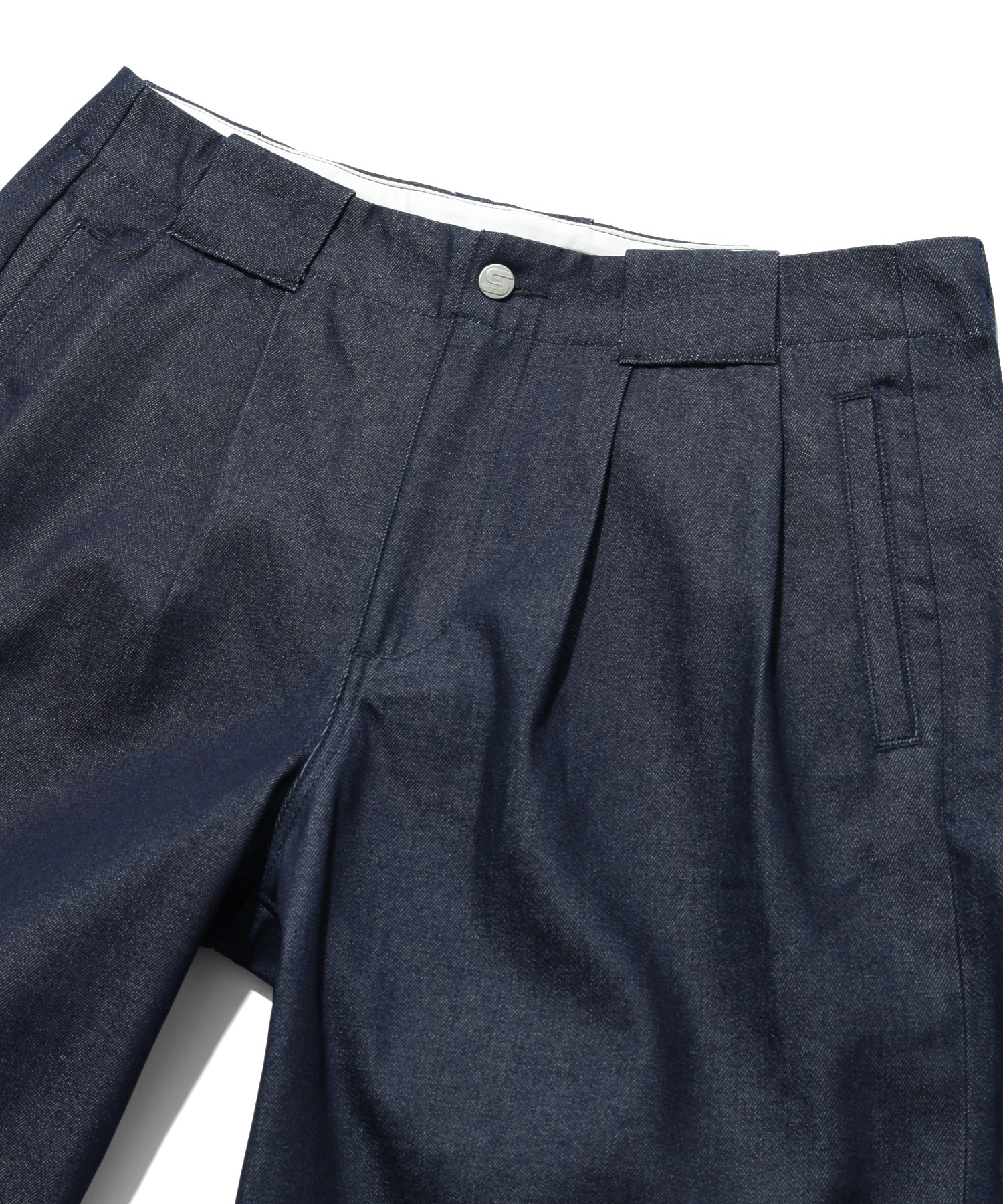 SHORT BAGGY DENIM PANTS