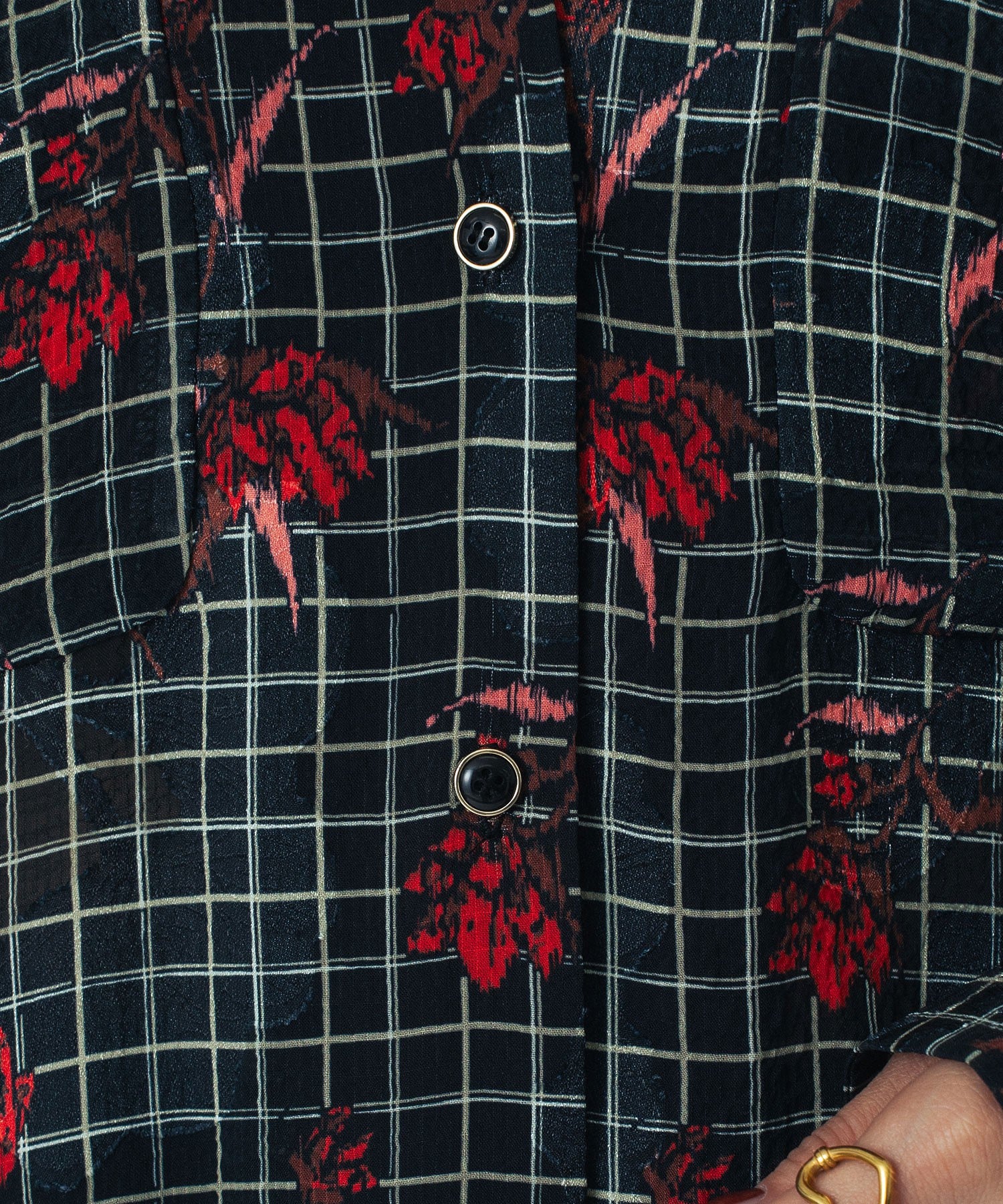 CREOLME/FLOWER PRINT SHIRT