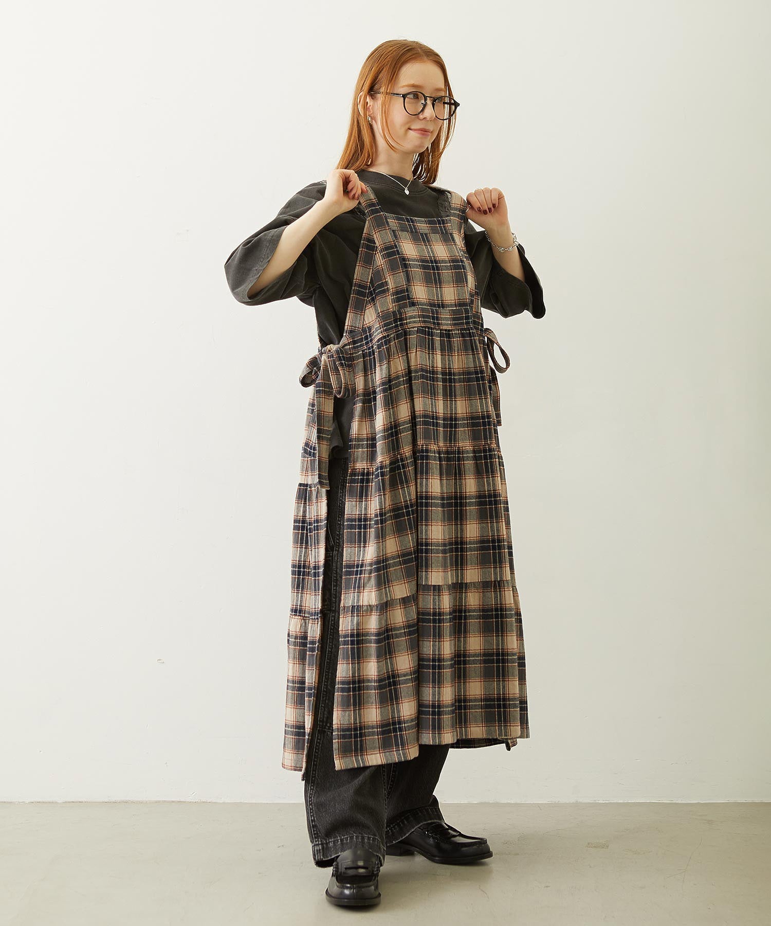 APRON TIERED DRESS