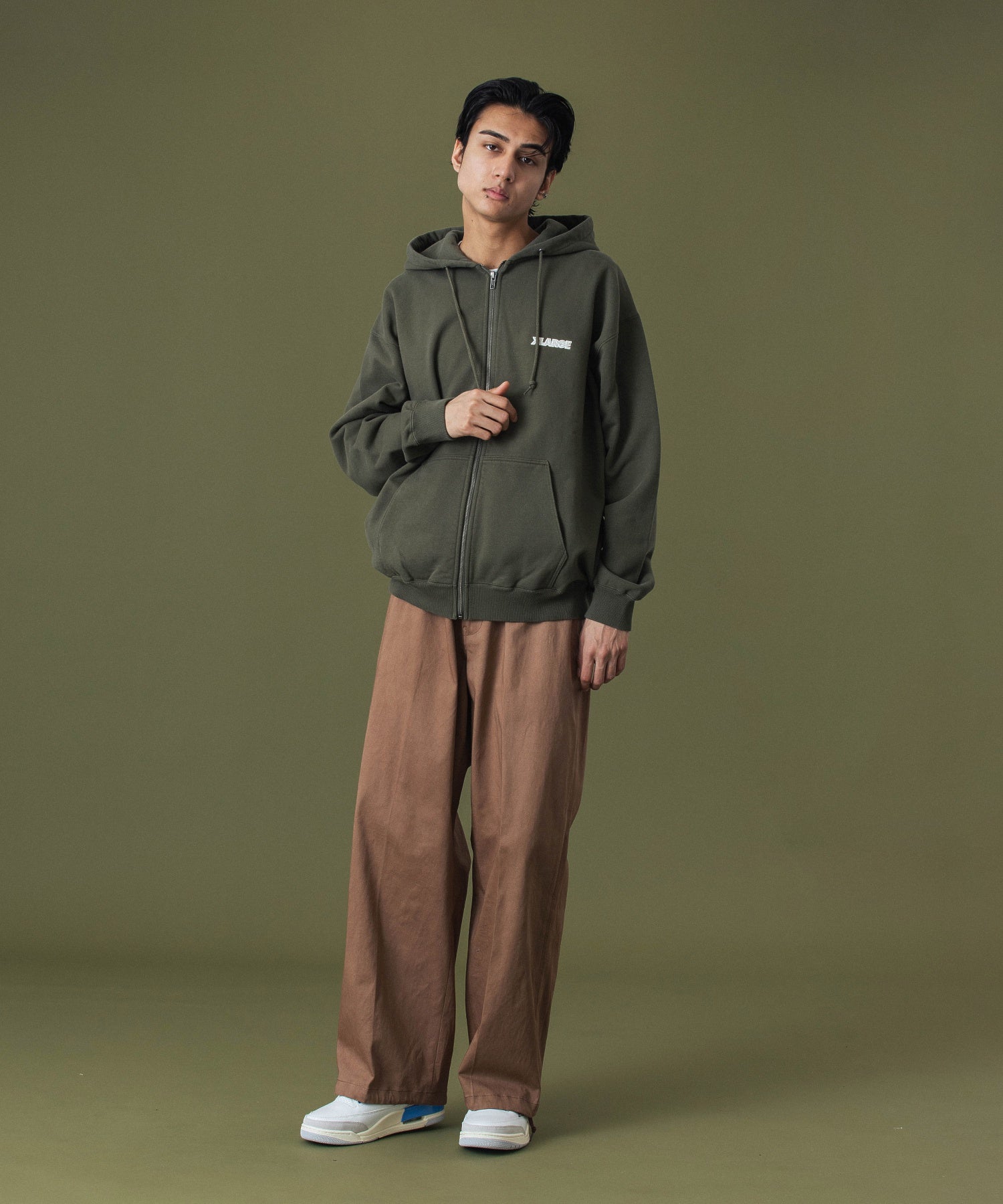 SLANTED OG ZIP HOODED SWEATSHIRT