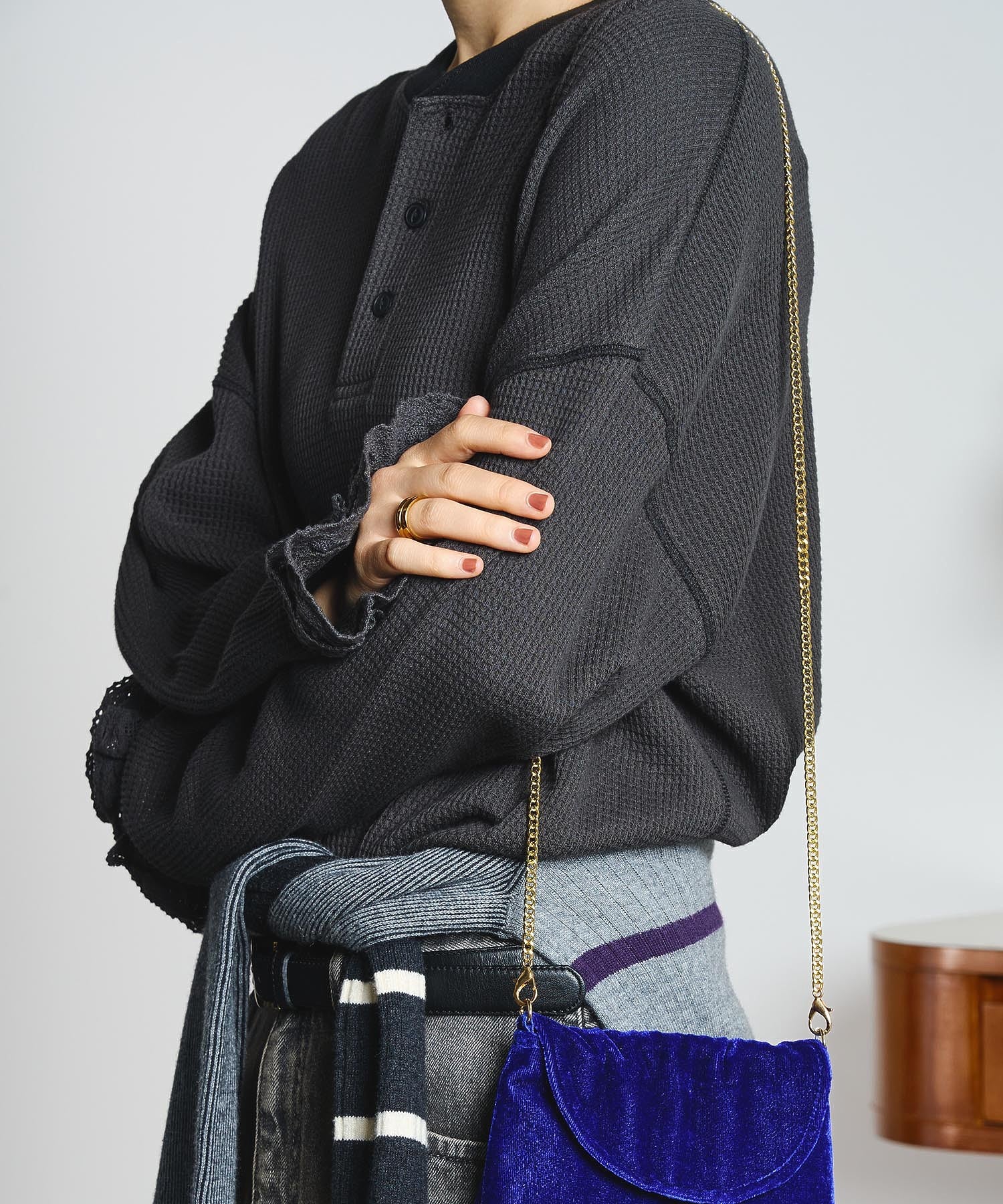 CREOLME/HENRY NECK L/S PULLOVER