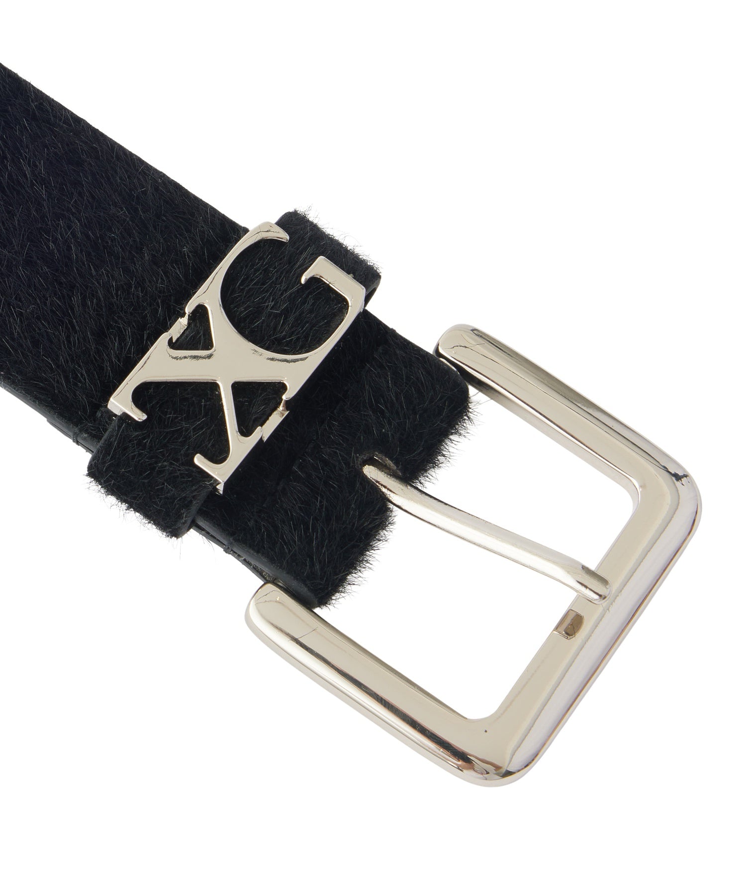 FAUX CALF HAIR LEATHER XG BELT