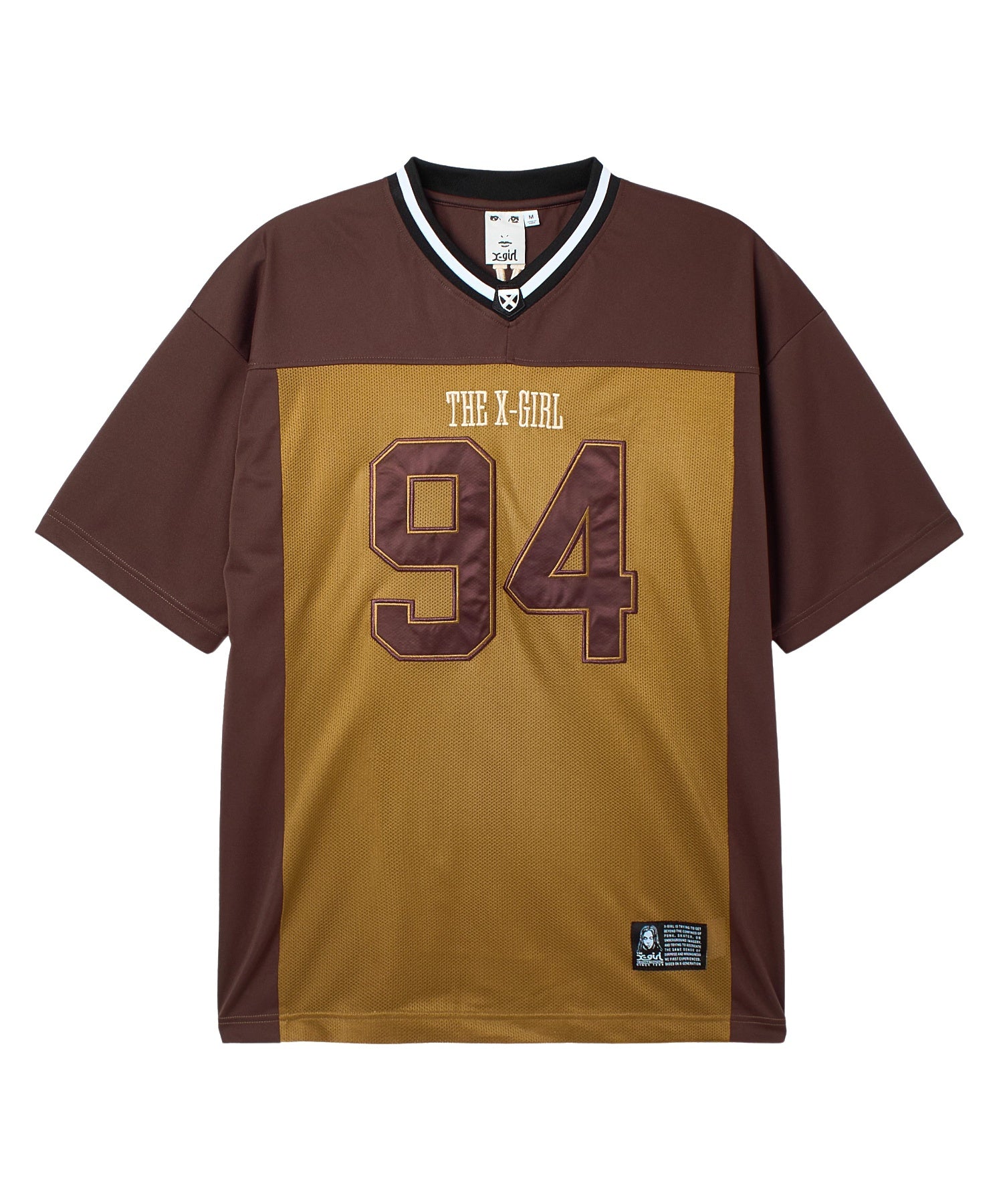 FACE LABEL FOOTBALL TEE DRESS