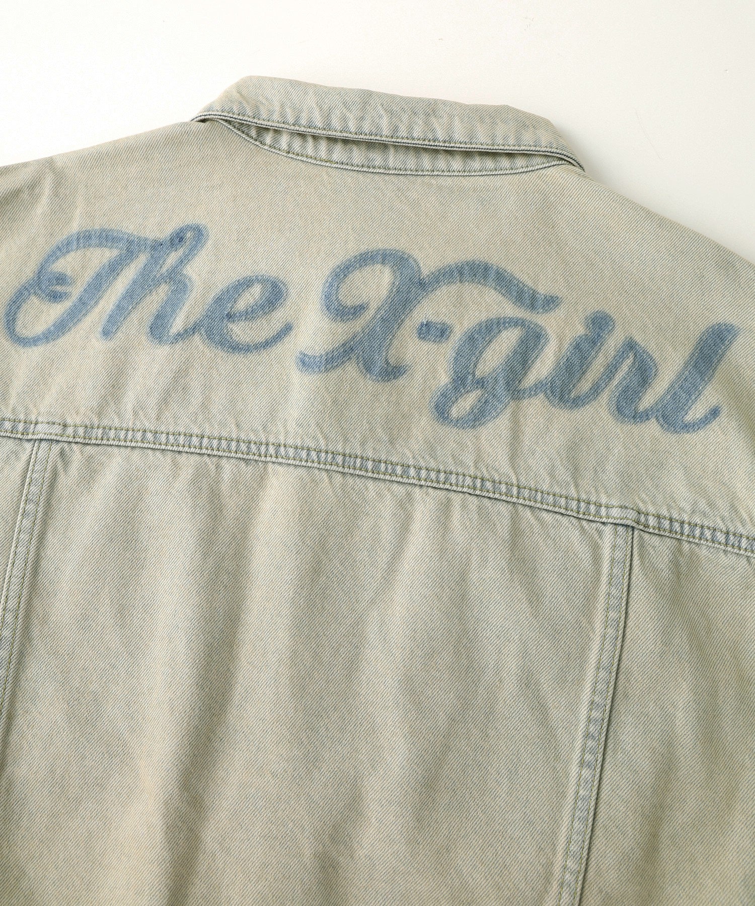 CURSIVE LOGO DENIM JACKET