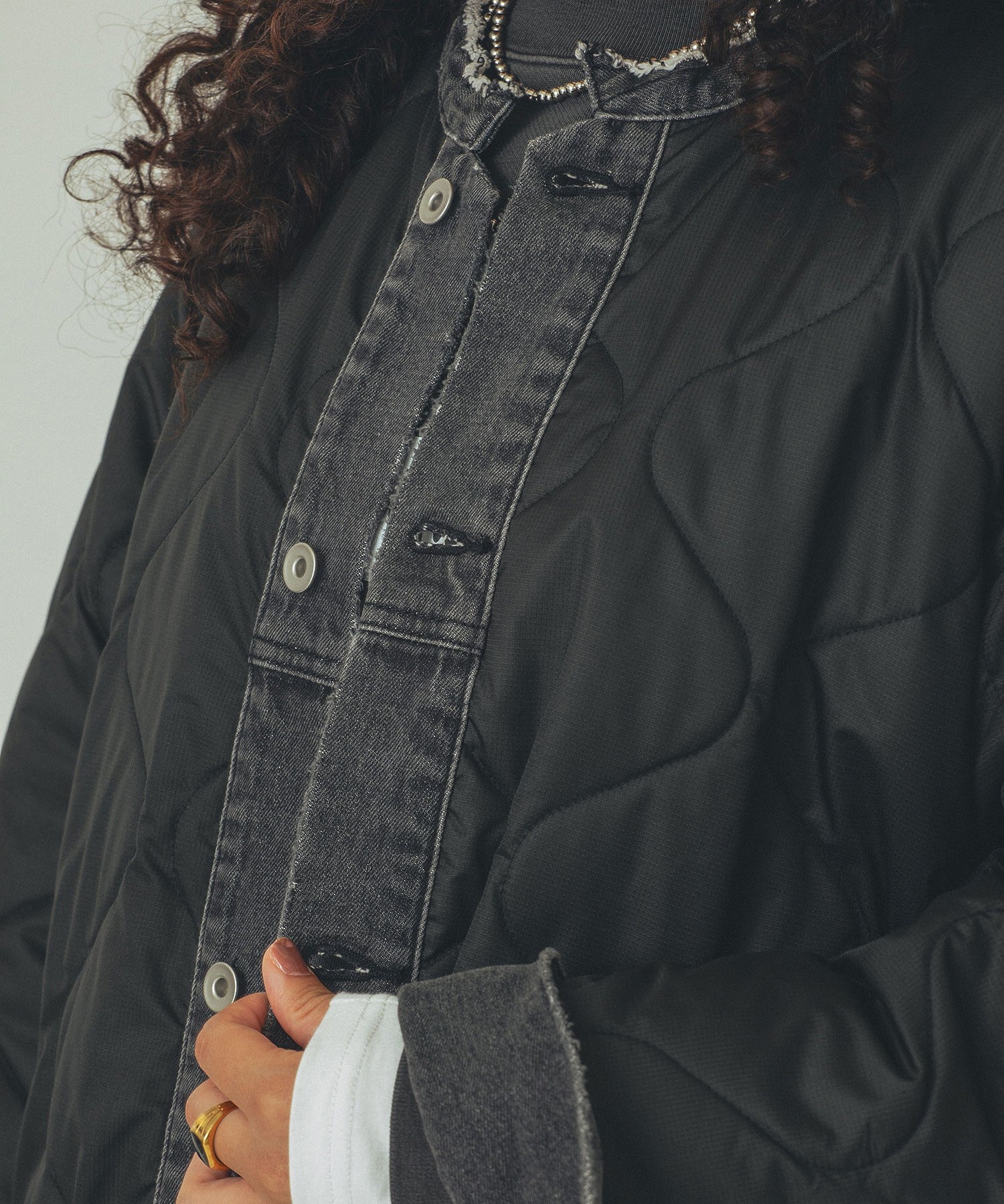 GENE HEAVENS/DENIM x QUILTING JACKET