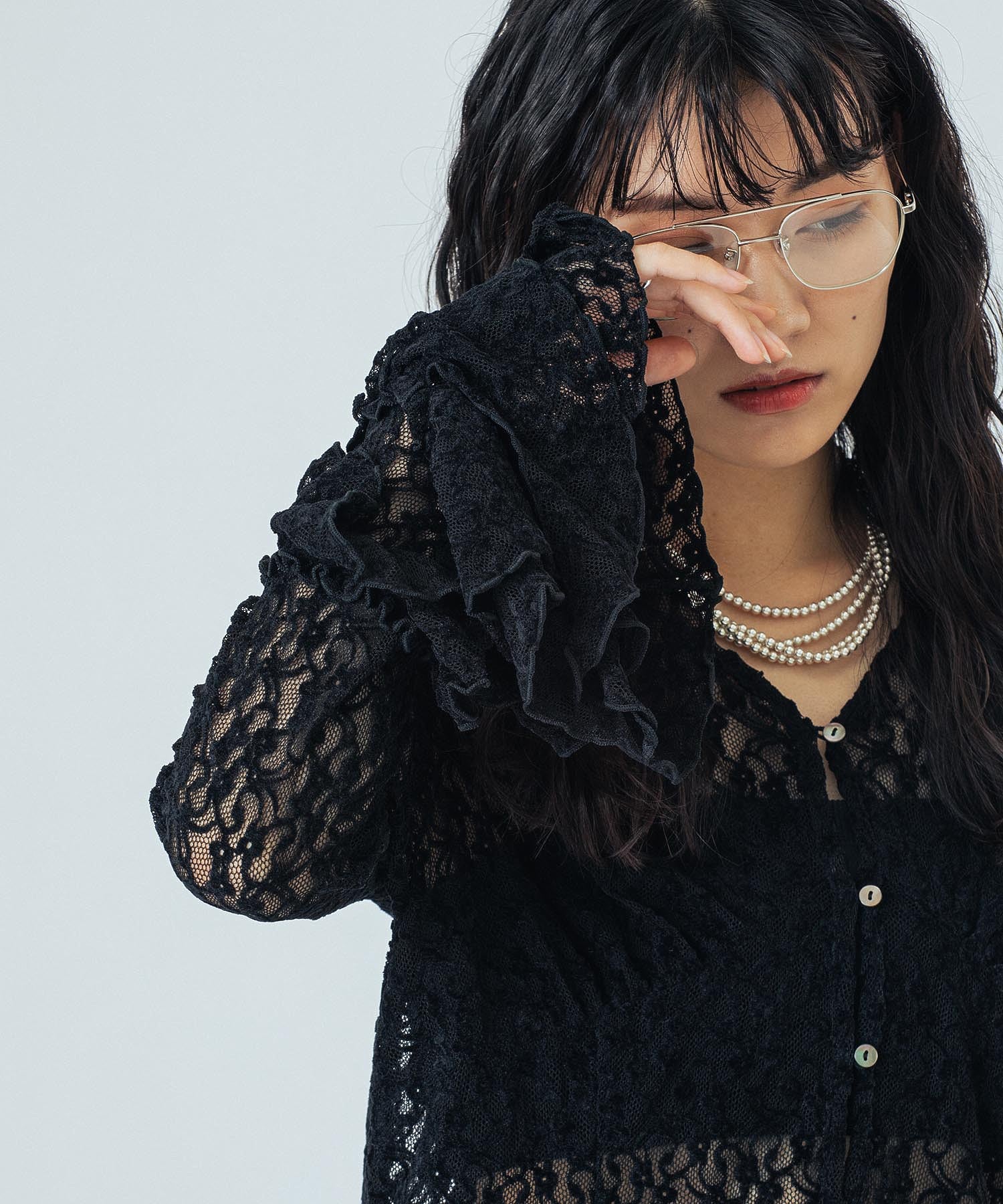 CREOLME/LACE L/S TOP