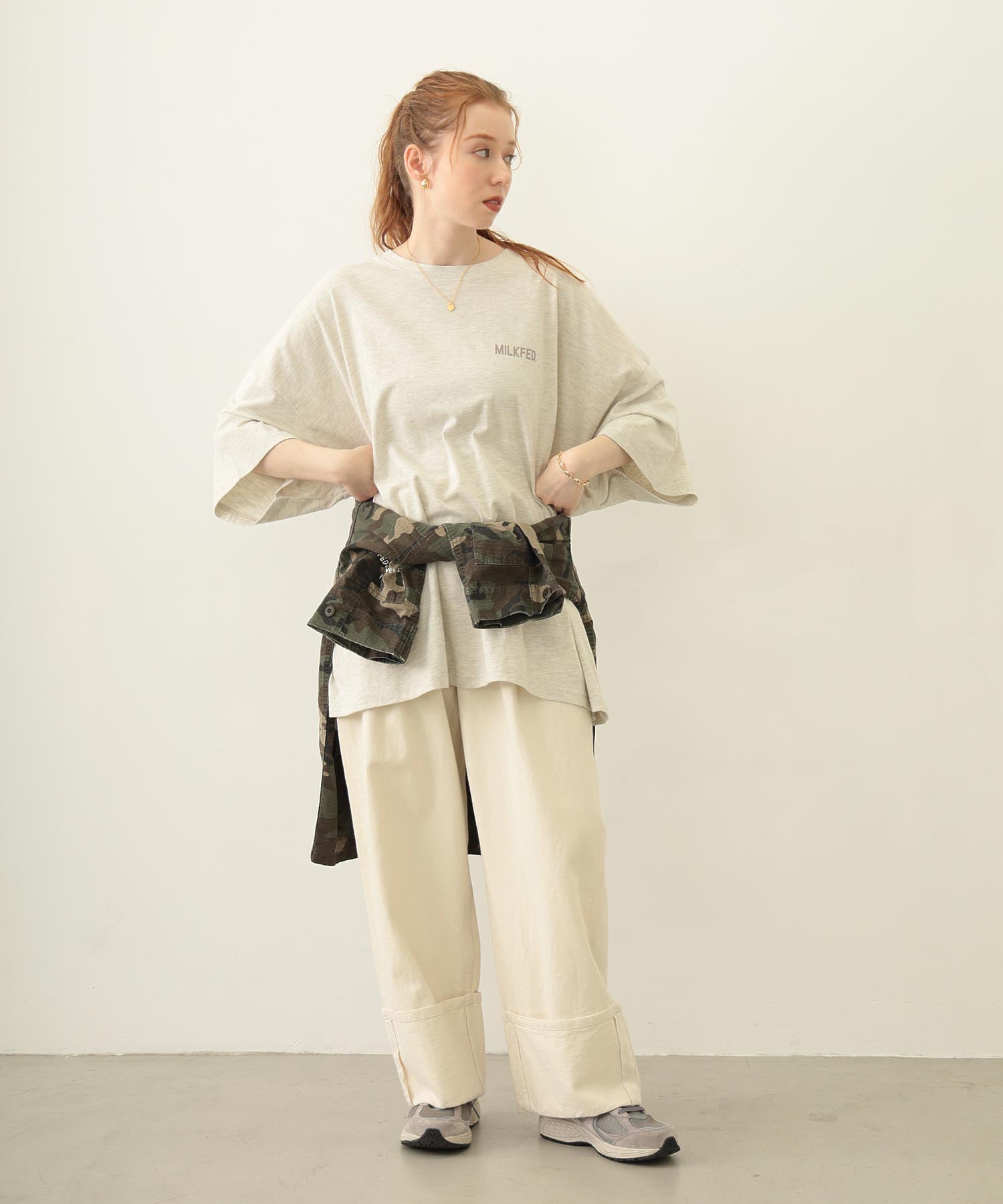 MILKFED. AT HEAVEN27 SUPER BIG S/S TOP