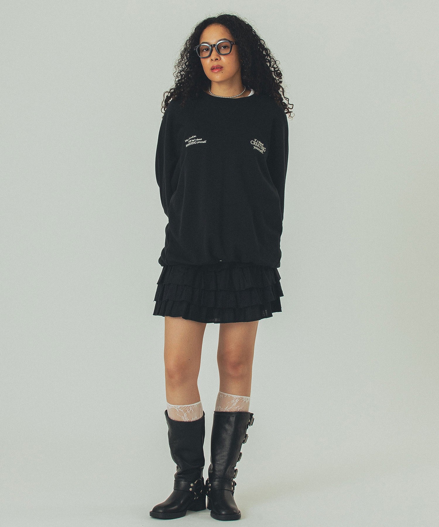 model:168cm 着用サイズ:ONE SIZE