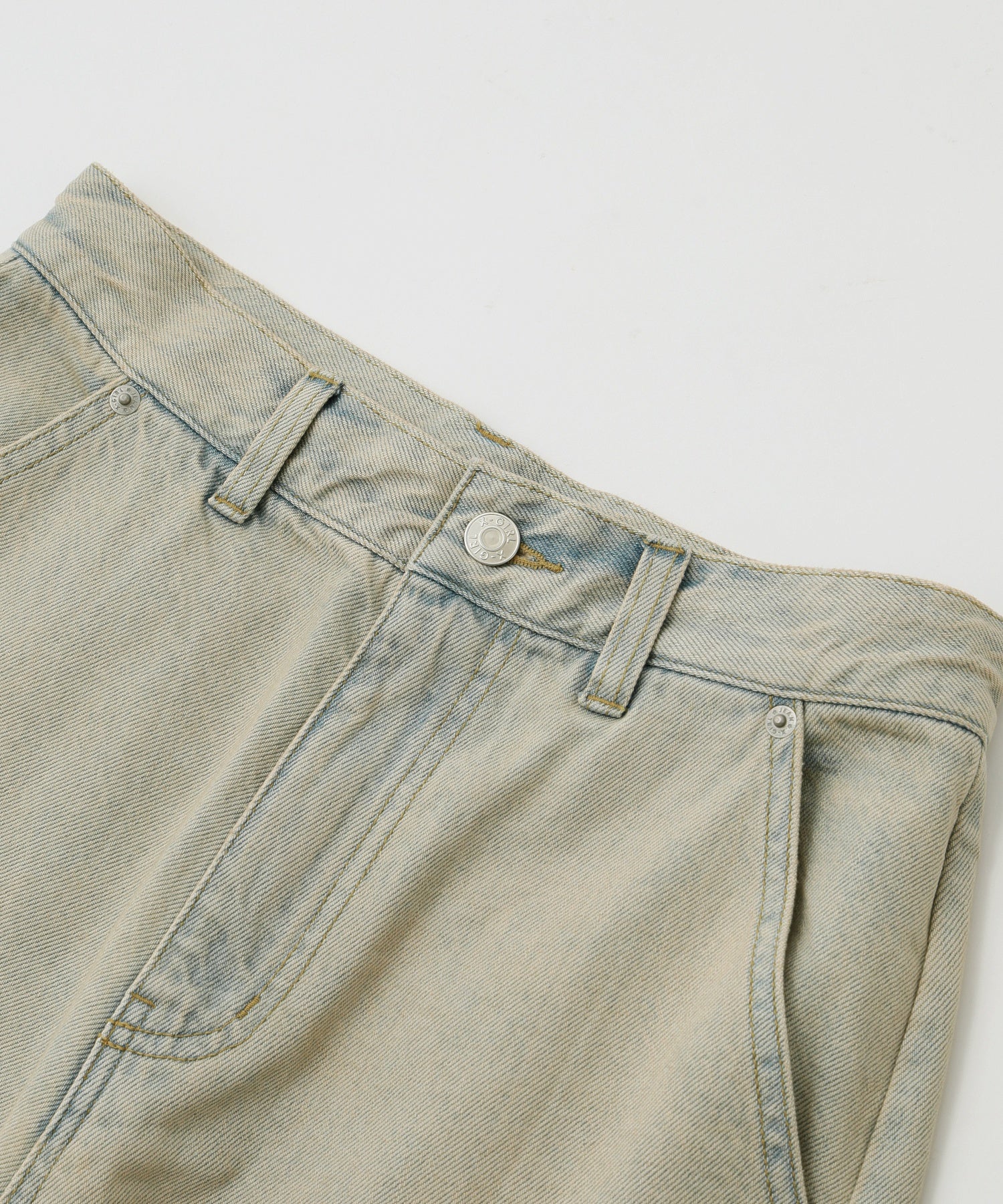 CURSIVE LOGO DENIM CARGO PANTS