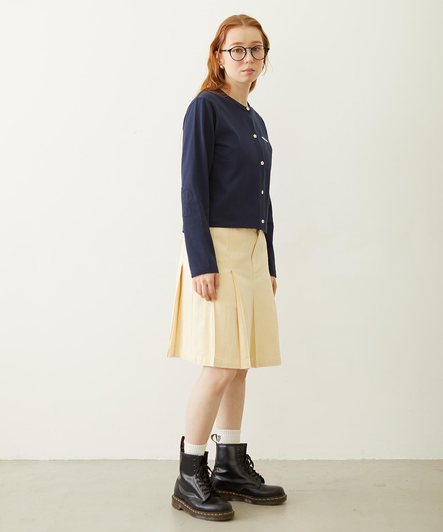 FLOWER ELBOW CARDIGAN