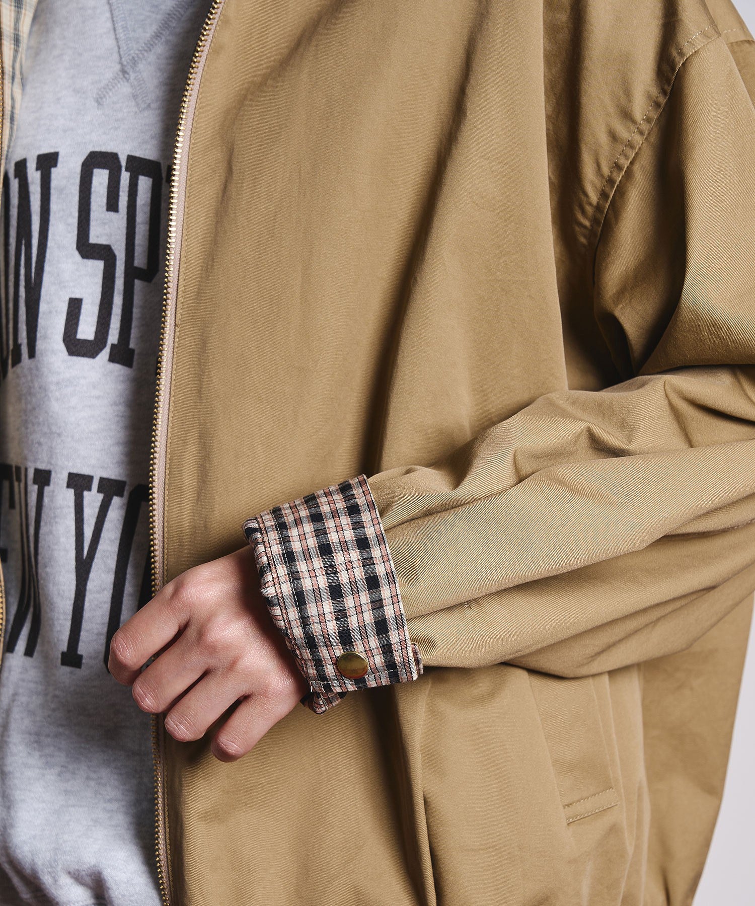 CREOLME/REVERSIBLE CHECK JACKET