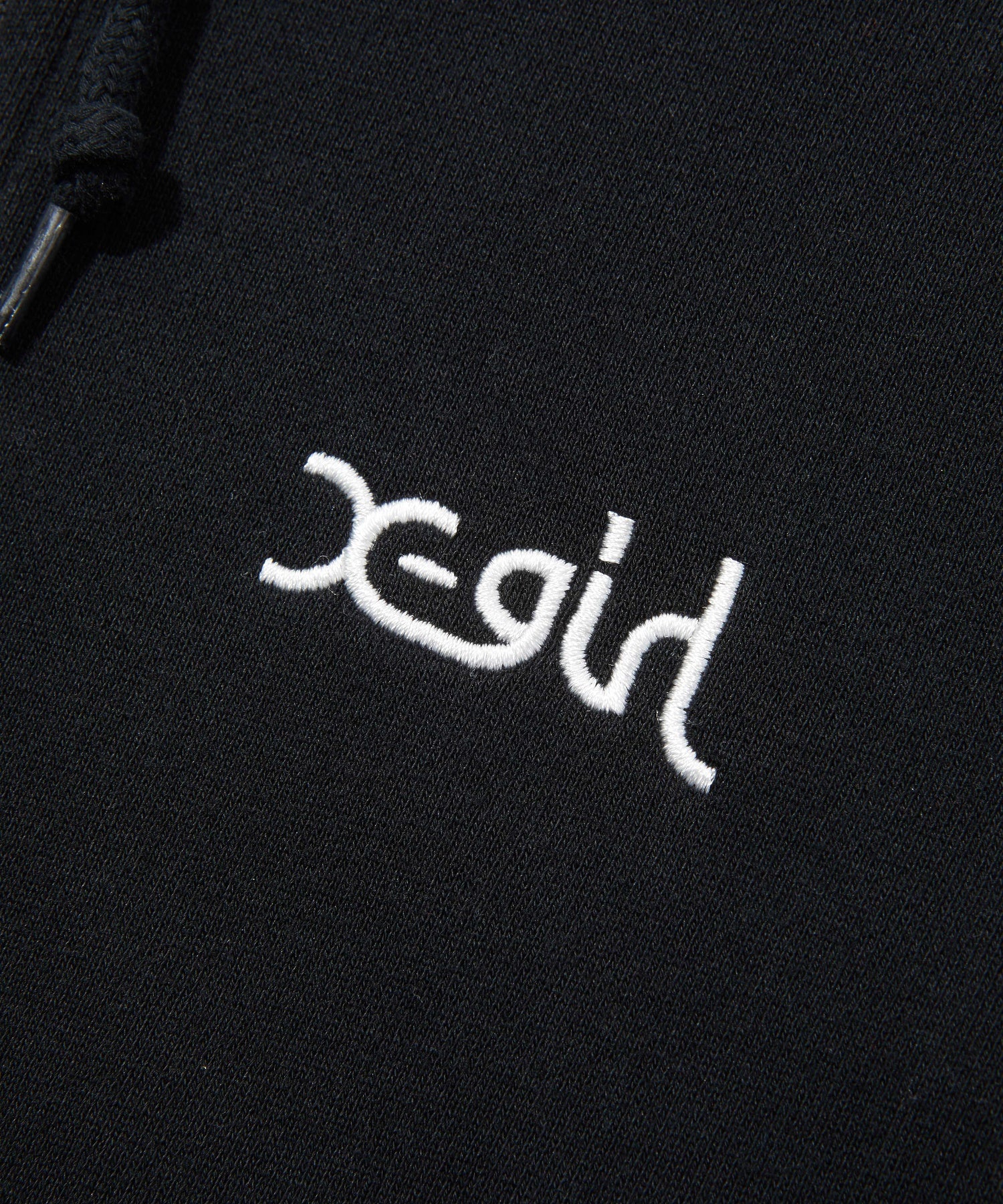 PLAID PATTERN FACE PATCH ZIP UP SWEAT HOODIE