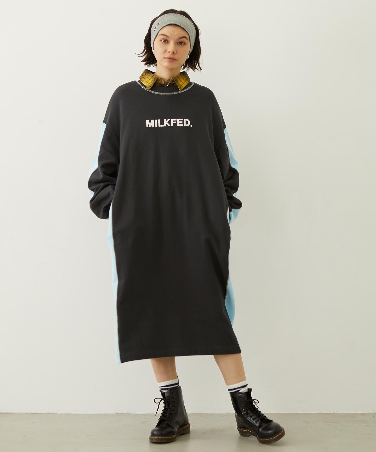 SIDE LINE SWEAT DRESS