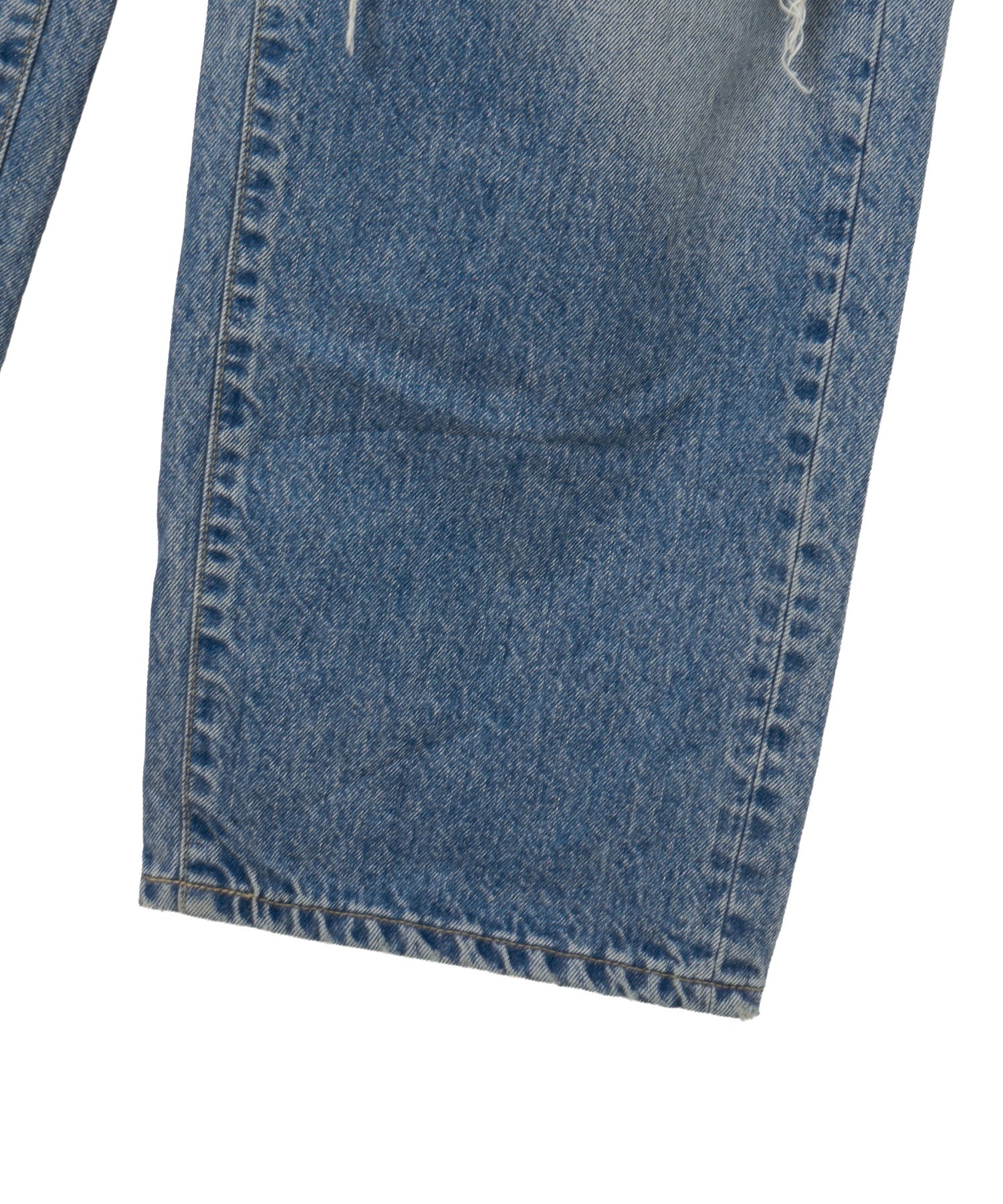 DISTRESSED WIDE LEG JEANS