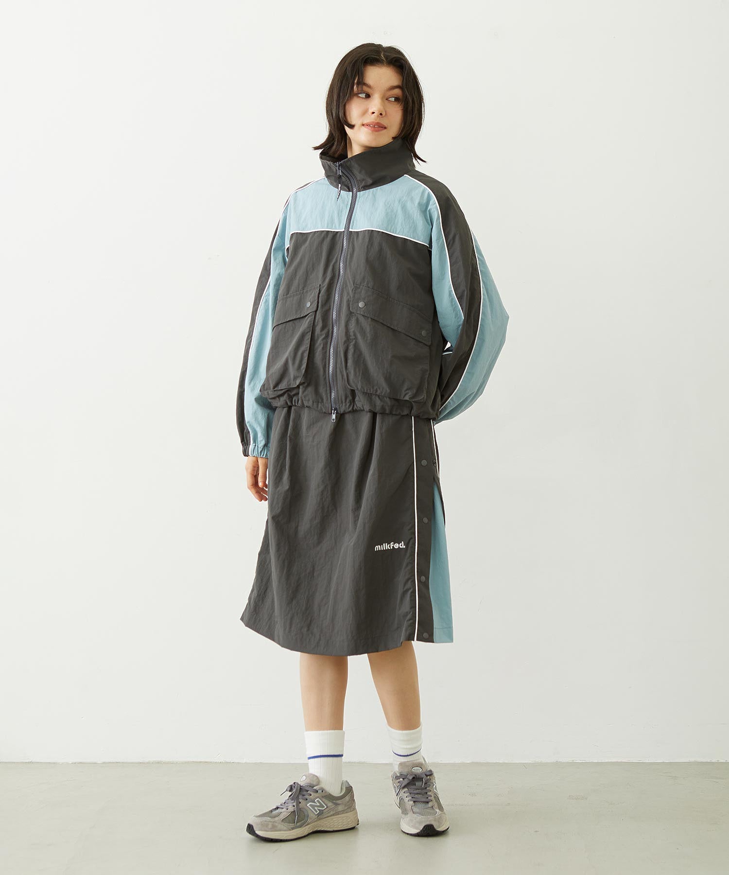 CUTOUT LOGO TRACK JACKET