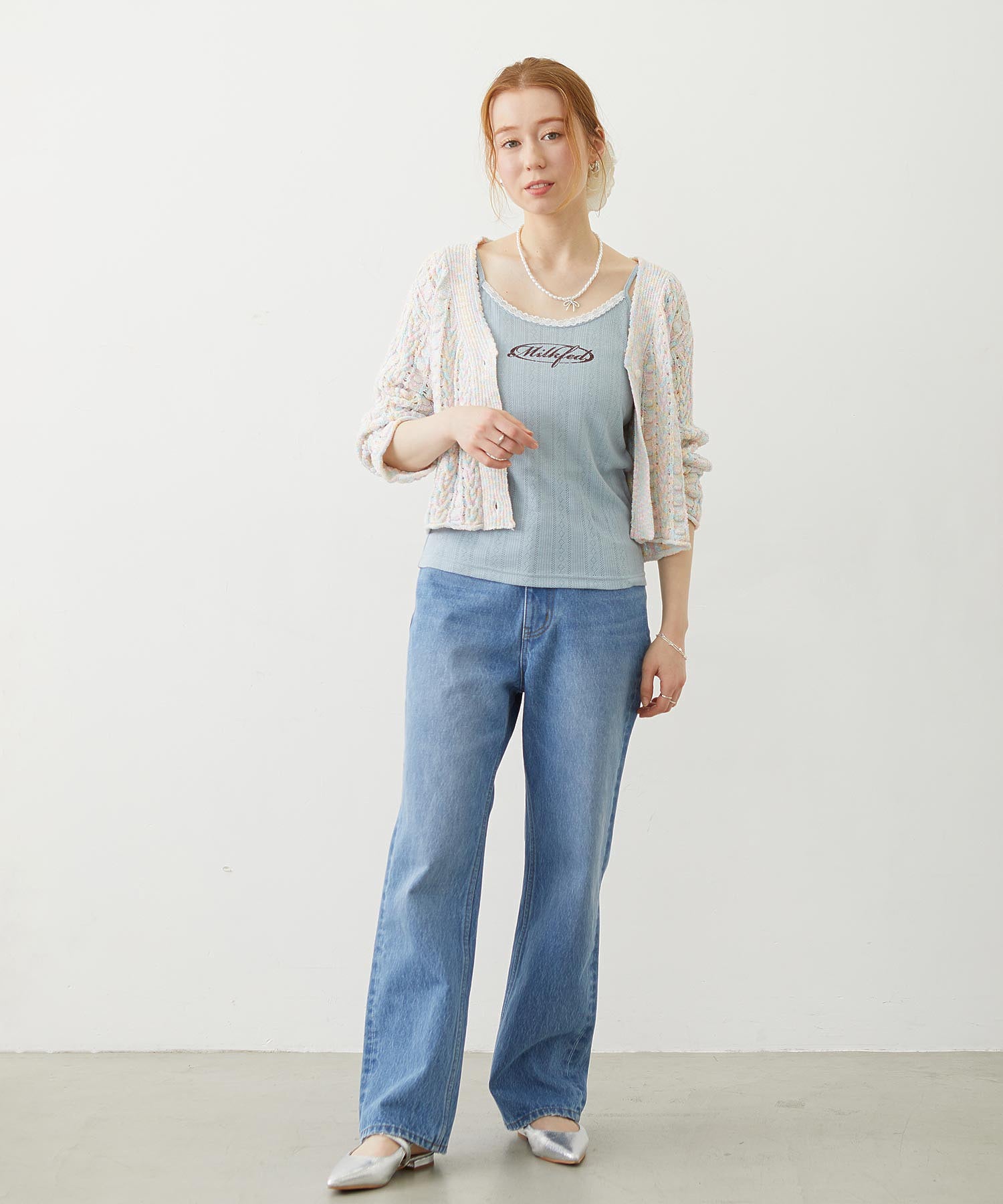 OVAL LOGO LACE CAMISOLE