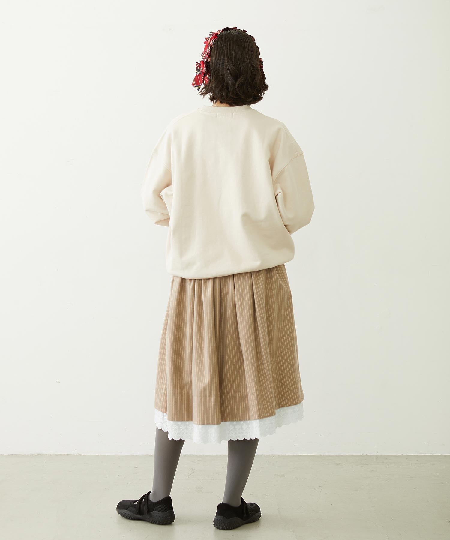 ICING LOGO SAGARA WIDE CREW SWEAT TOP