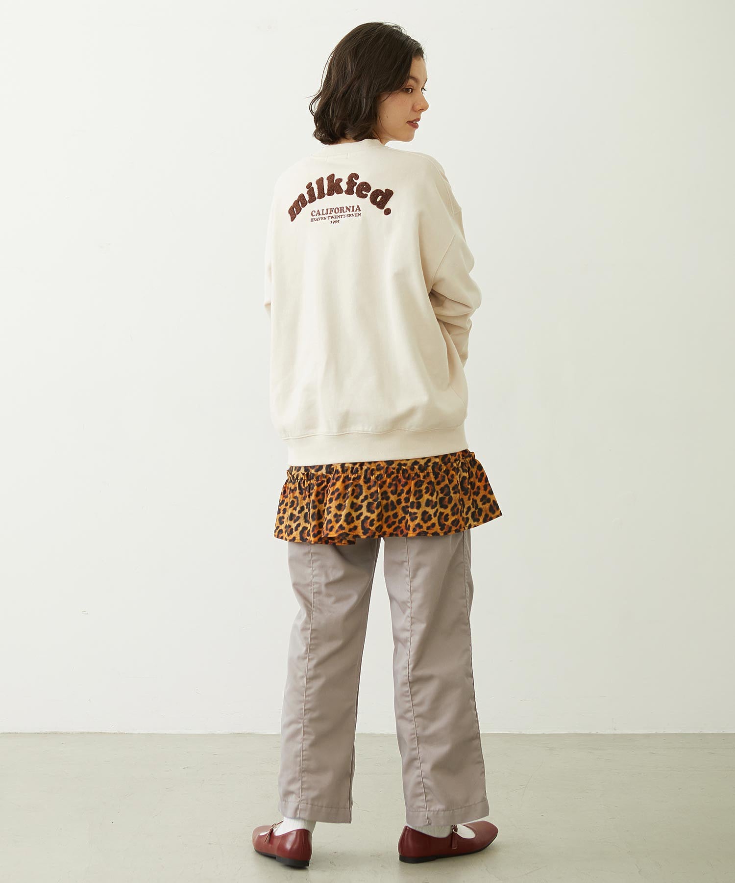 COOPER LOGO WIDE CREW SWEAT TOP