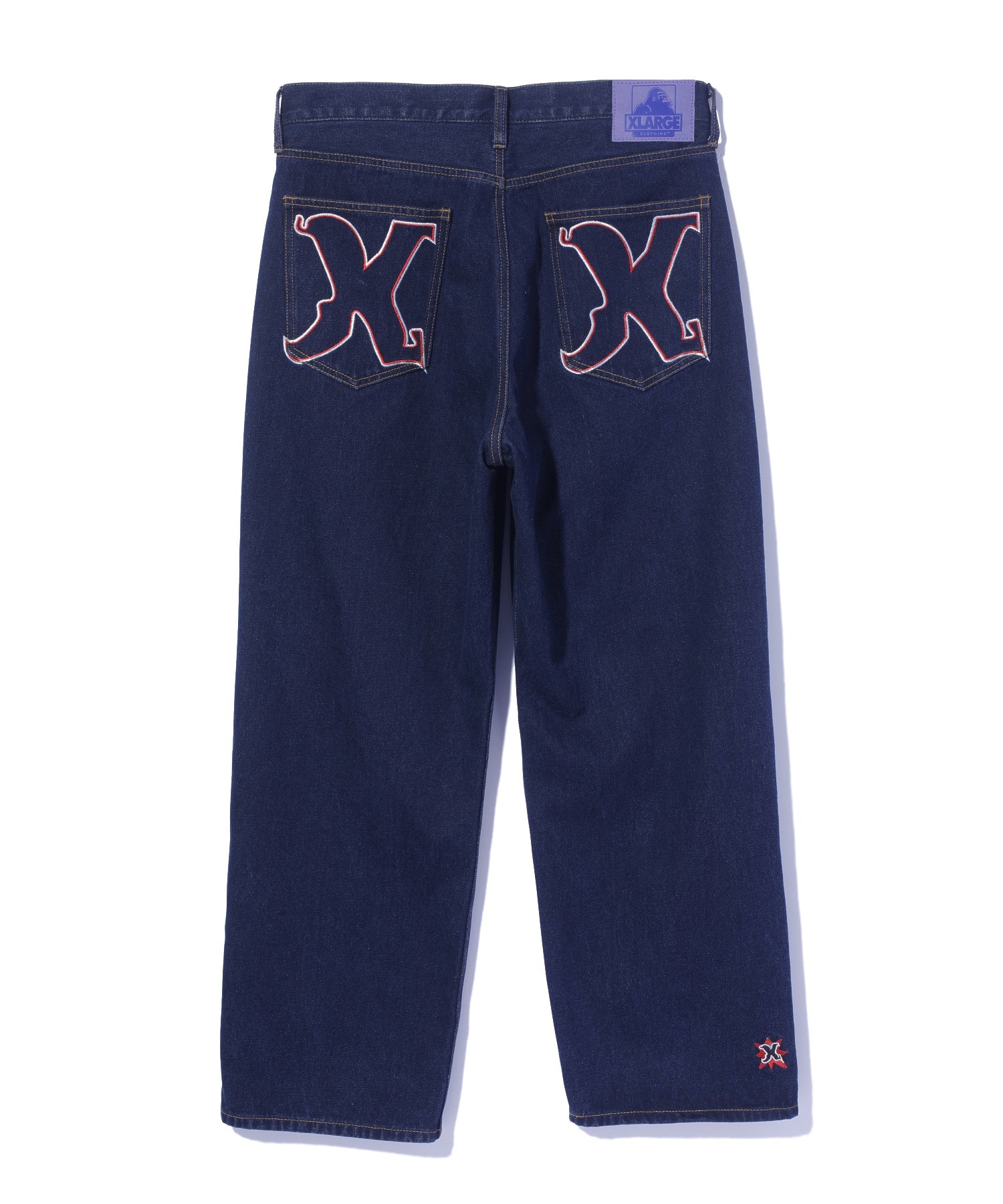 EMBROIDERED DENIM PANTS