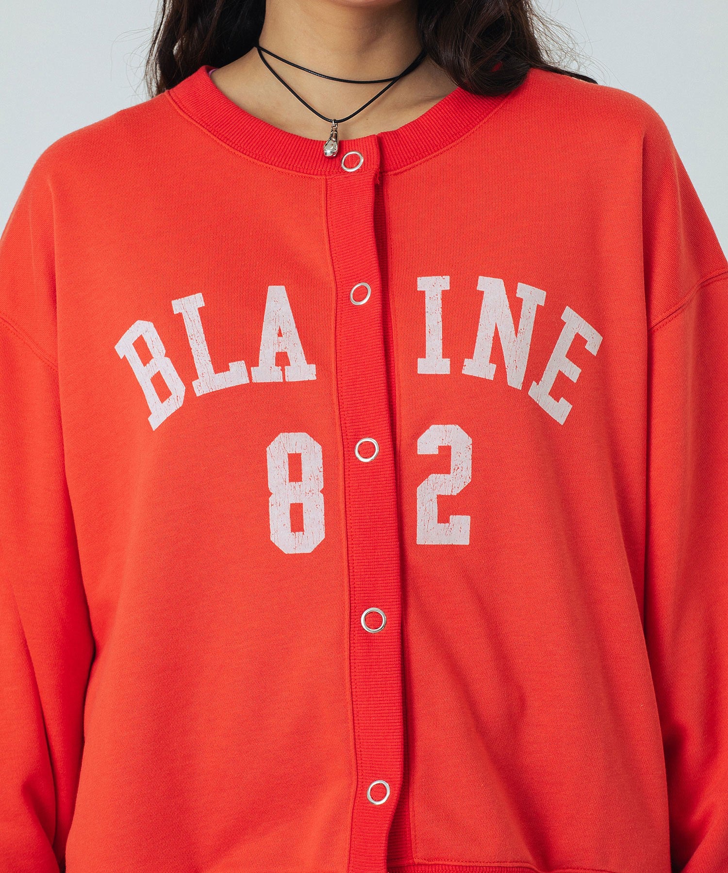 COLLEGE LOGO SWEAT CARDIGAN