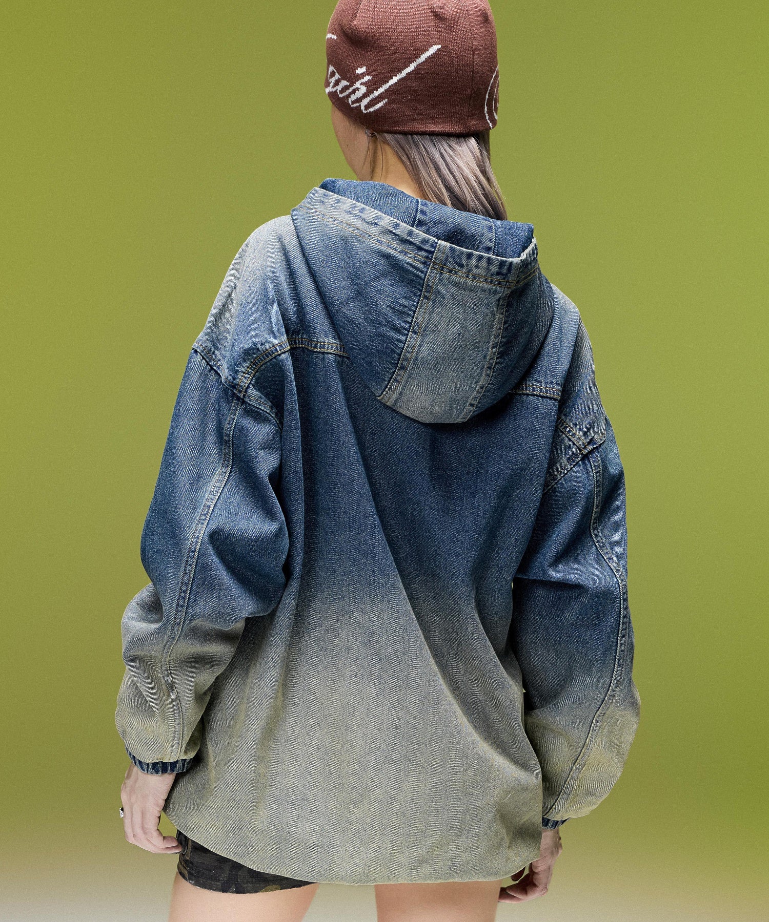DUSTY DENIM ANORAK DRESS