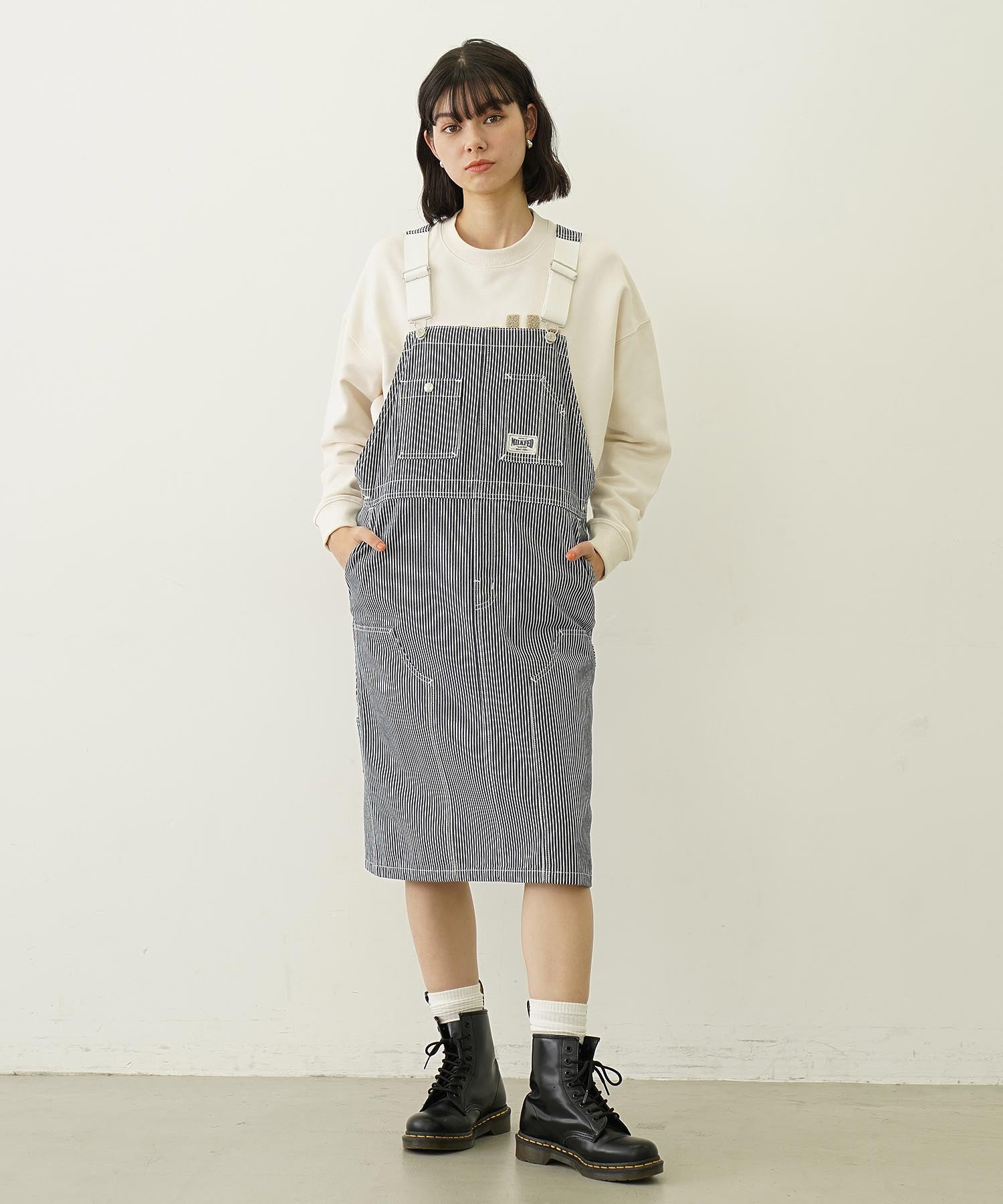 WORK STYLE SALOPETTE SKIRT