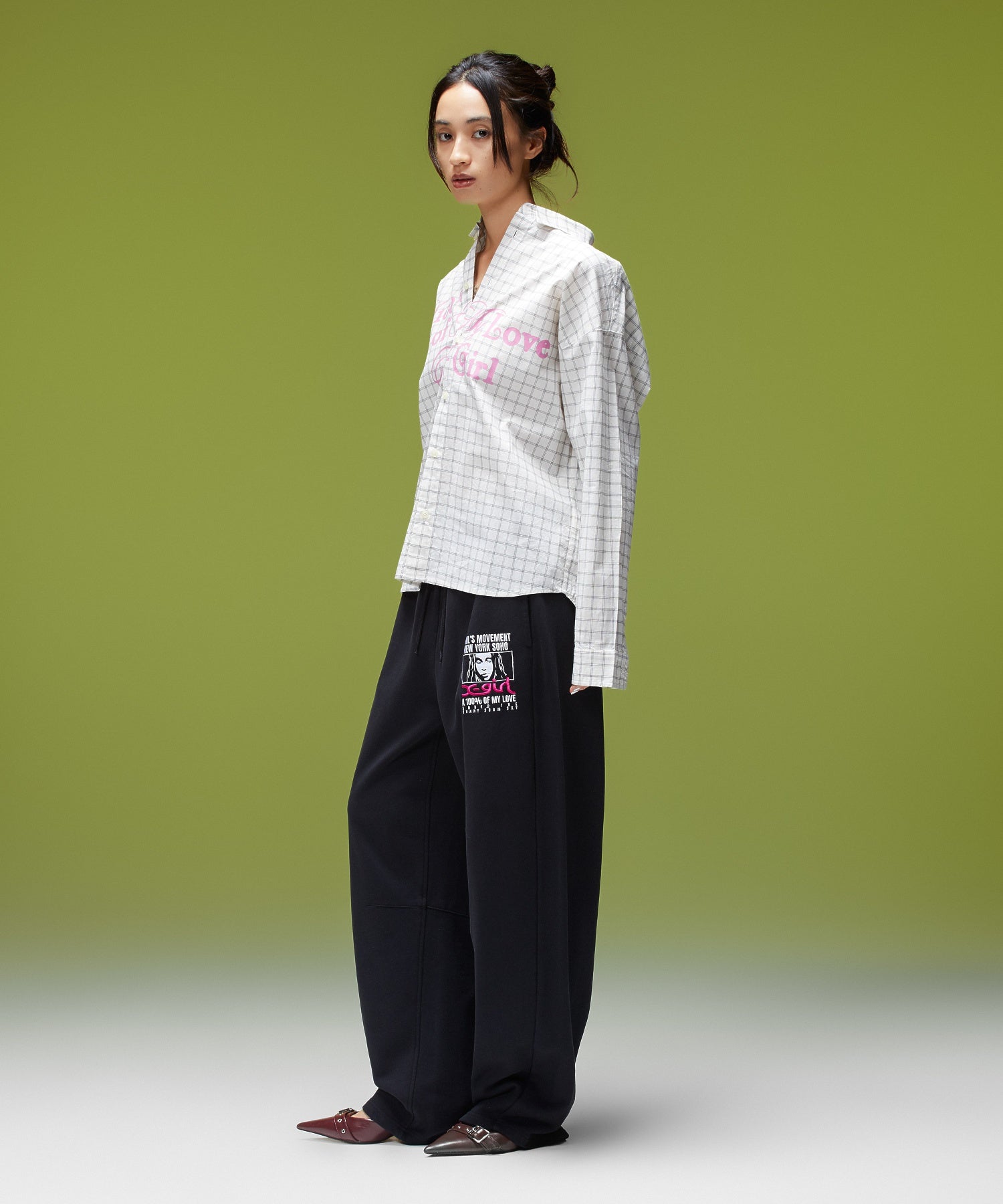 MIX FONT LOGO L/S SHIRT