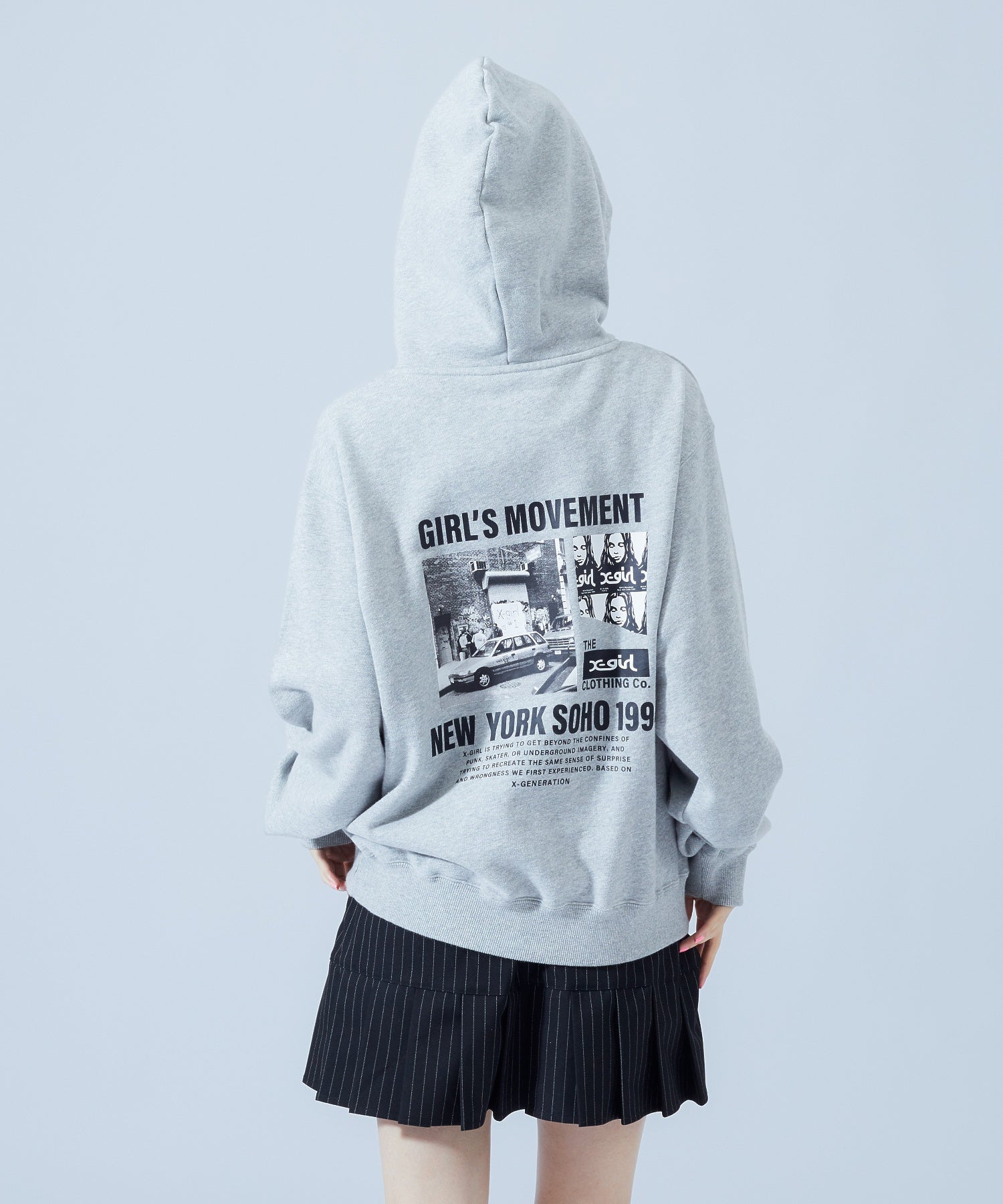 【WEB限定】 X-girl HISTORY SWEAT HOODIE