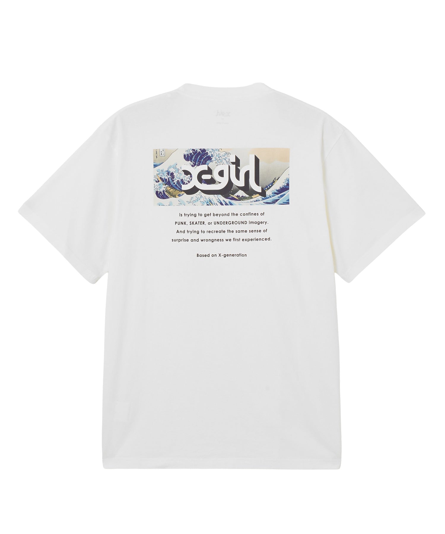 X-girl JAPONISM BOX LOGO S/S TEE