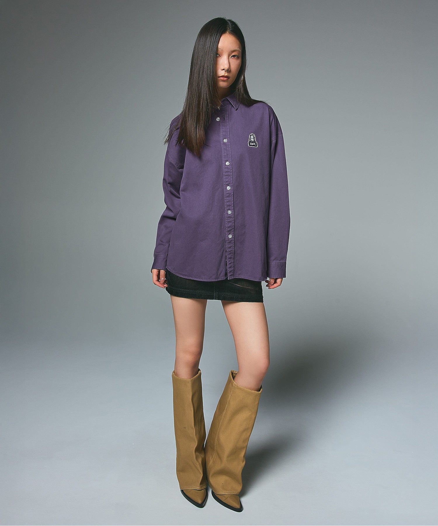 TONAL FACE L/S SHIRT