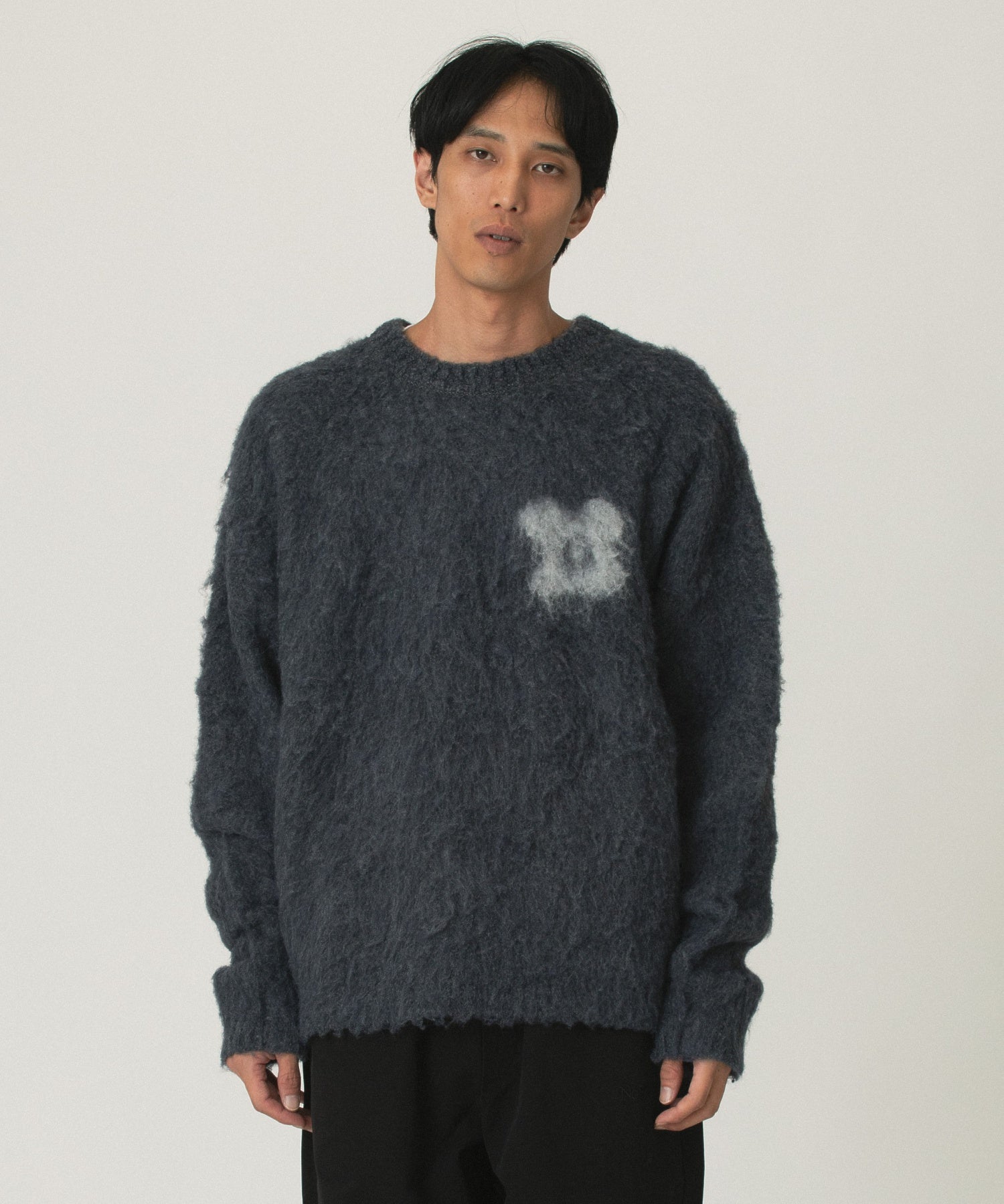 SOULLAND/ソウルランド/FRANK crewneck brushed boucle sweater 52050-1369