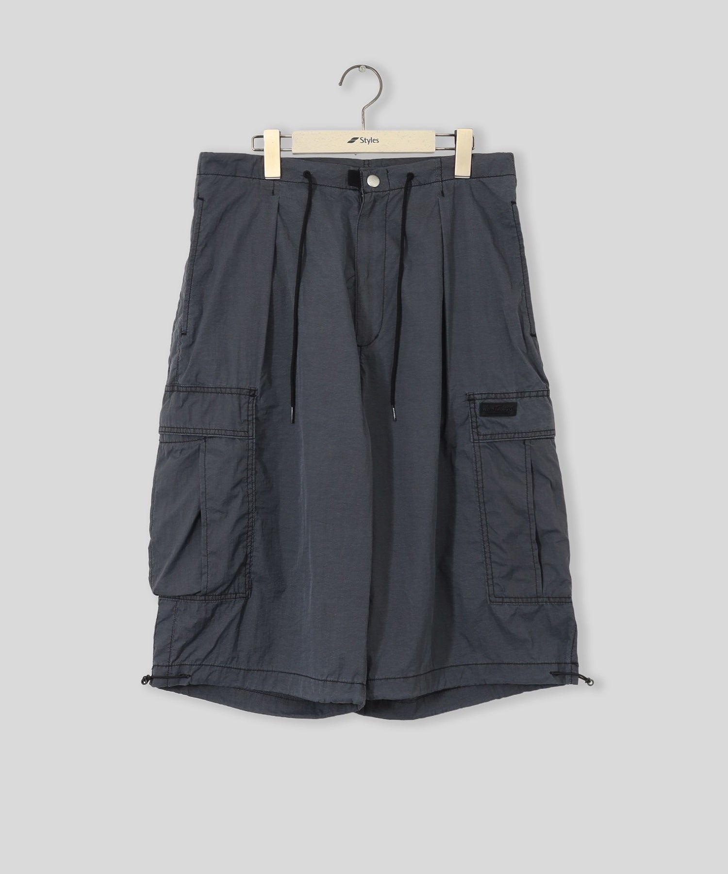 WILDTHINGS/ワイルドシングス/DOUBLE DYED NYLON CARGO SHORTS WT26011AD