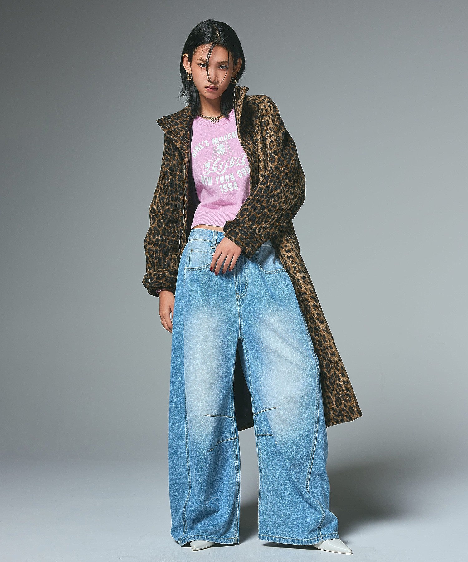 STAND COLLAR LONG COAT