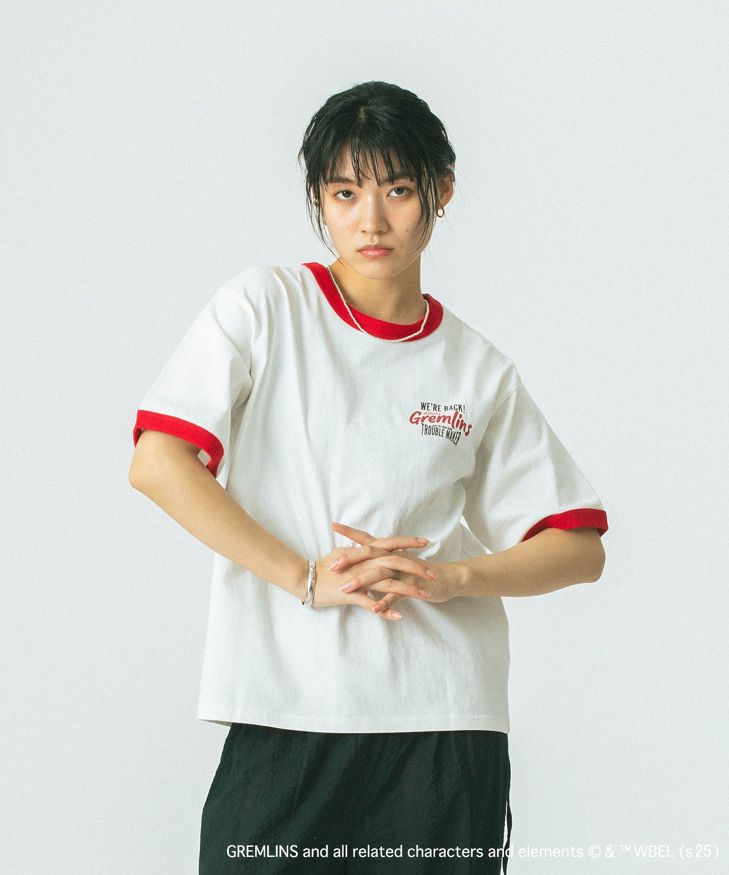 【WEB・一部店舗限定/ROSE BUD LIMITED】GREMLINS RINGER S/S TEE
