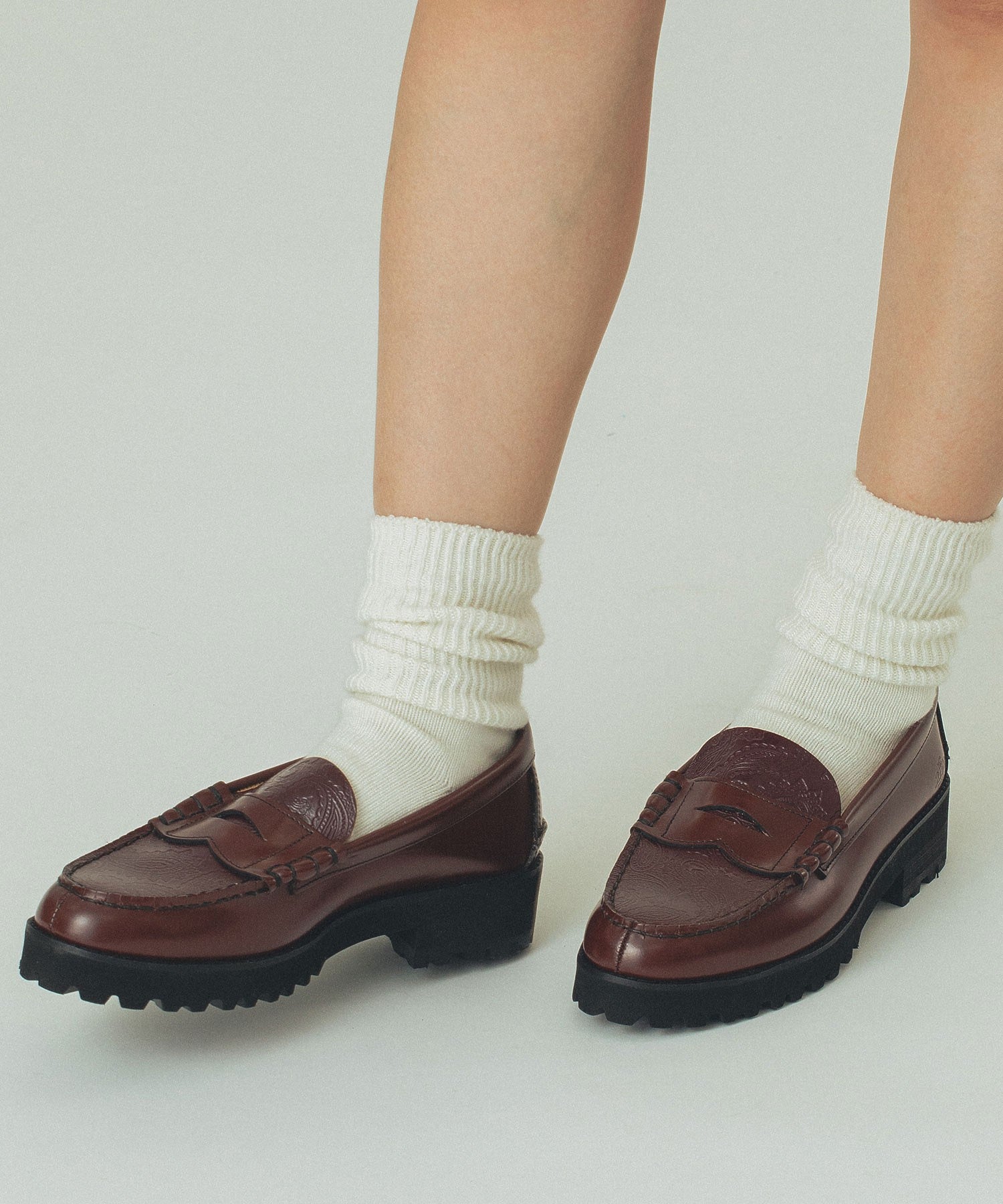 【ROSE BUD別注】The Kenford Fineshoes/TANK SOLE COMBI COLOR LOAFERS