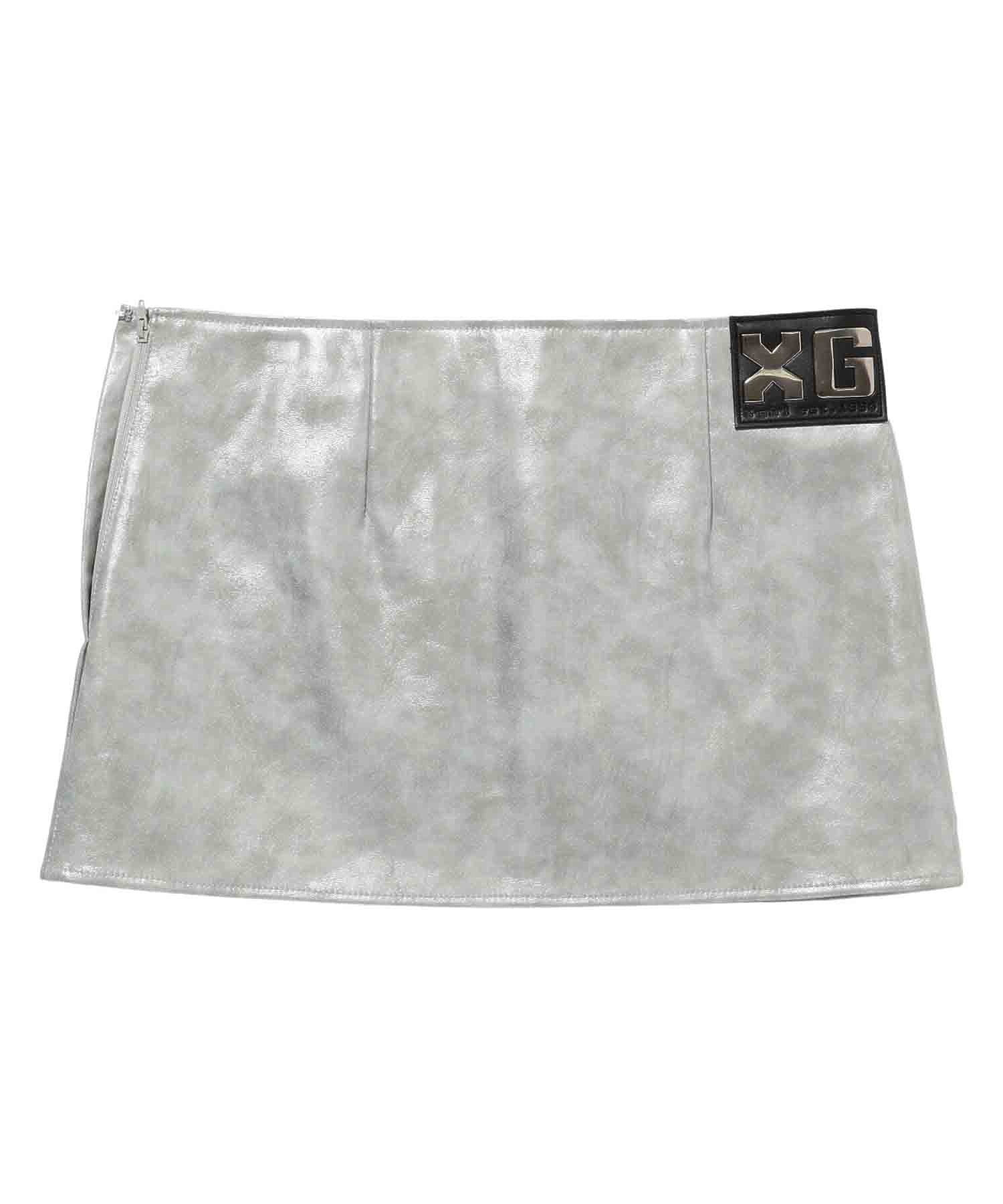 FAUX LEATHER MINI SKIRT X-girl