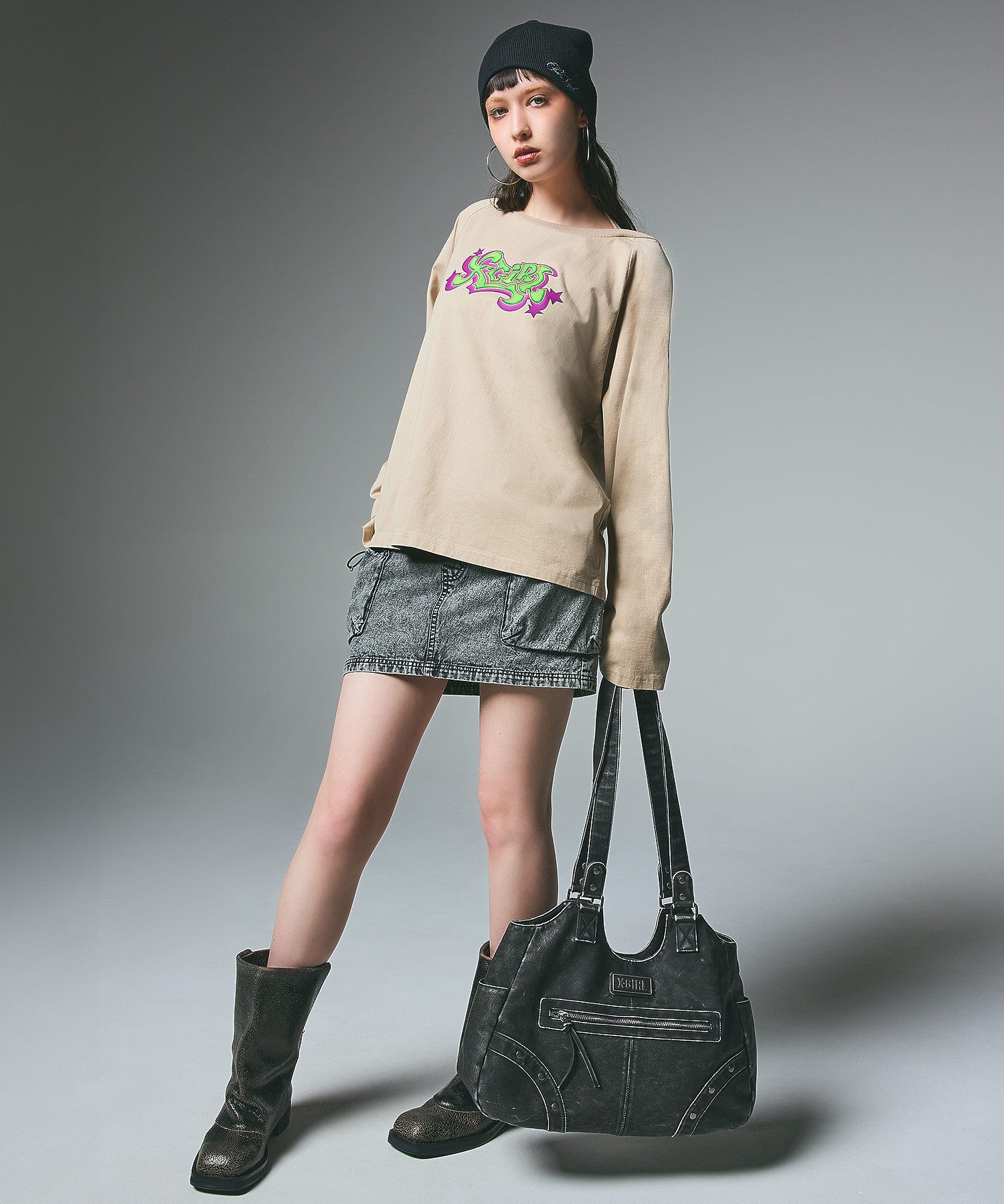 STAR LOGO HALTERNECK L/S TEE