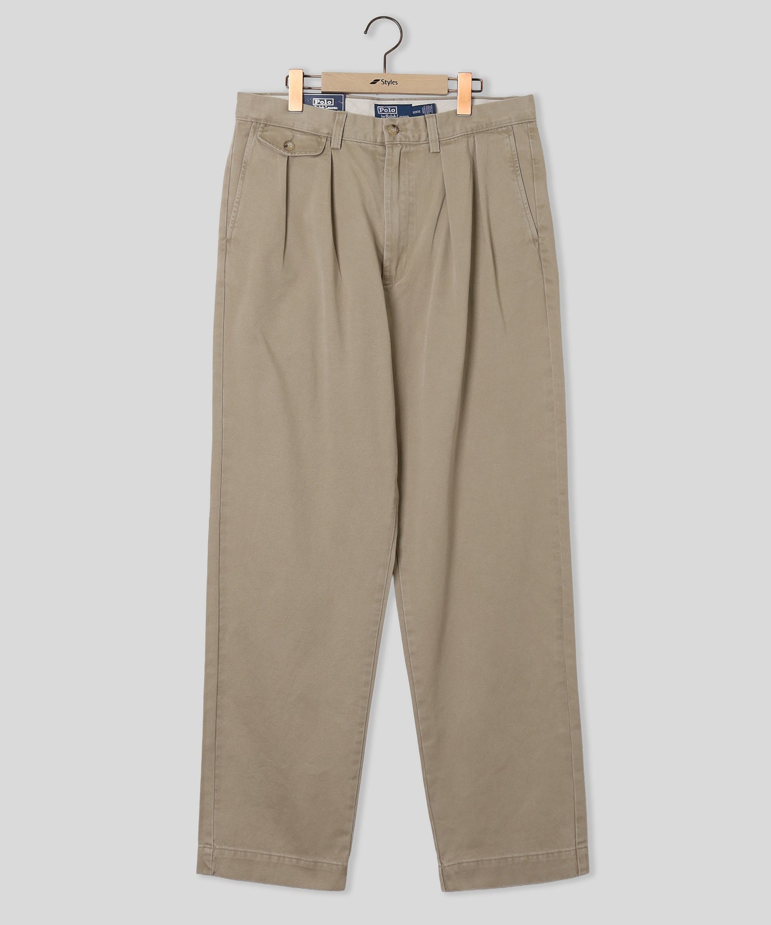 POLO RALPH LAUREN/ポロ ラルフ ローレン/RALAXED FIT WHITMAN CHINO PLEATED PANTS