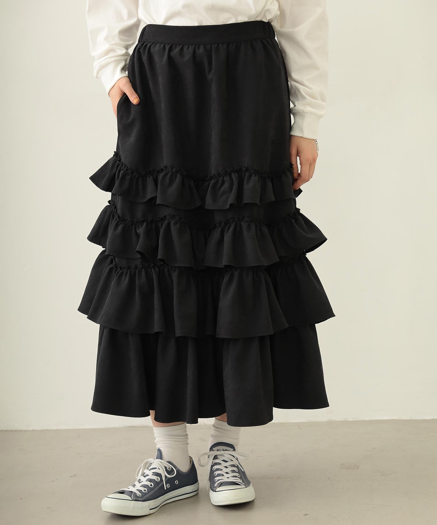 SOLID DIRNDL SKIRT